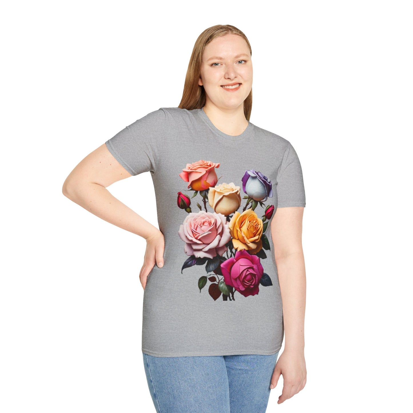 Multicoloured Roses - Unisex Long Sleeve T-Shirt