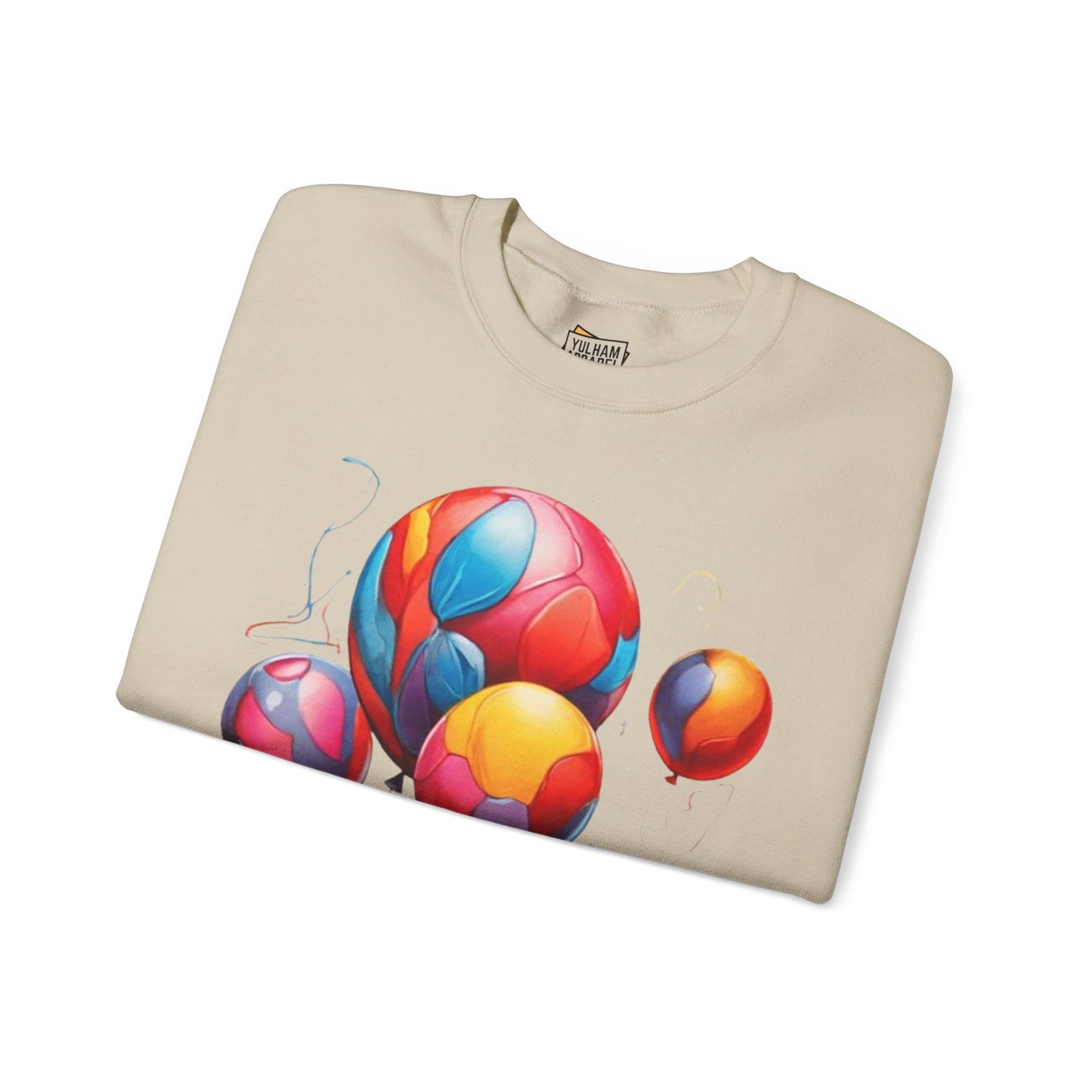 Colourful Messy Balloons - Unisex Crewneck Sweatshirt