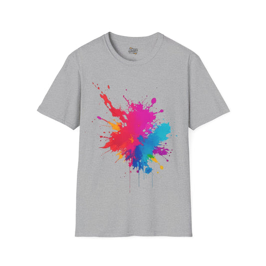 Colourful Paint Splatter - Unisex T-Shirt