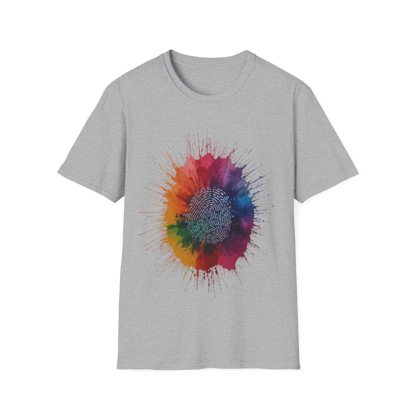 Colourful Messy Fingerprint - Unisex T-Shirt