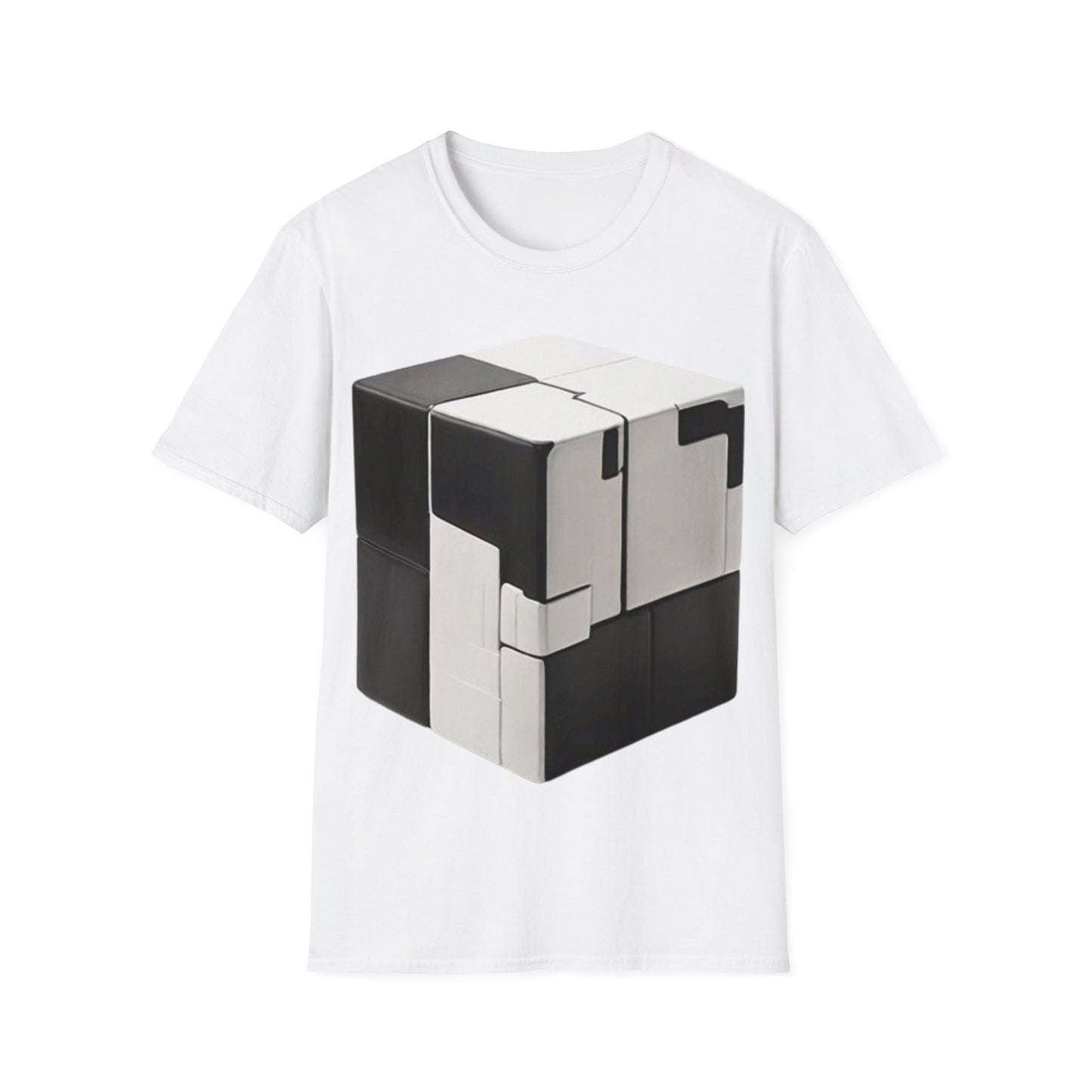 Black and White Cube - Unisex T-Shirt