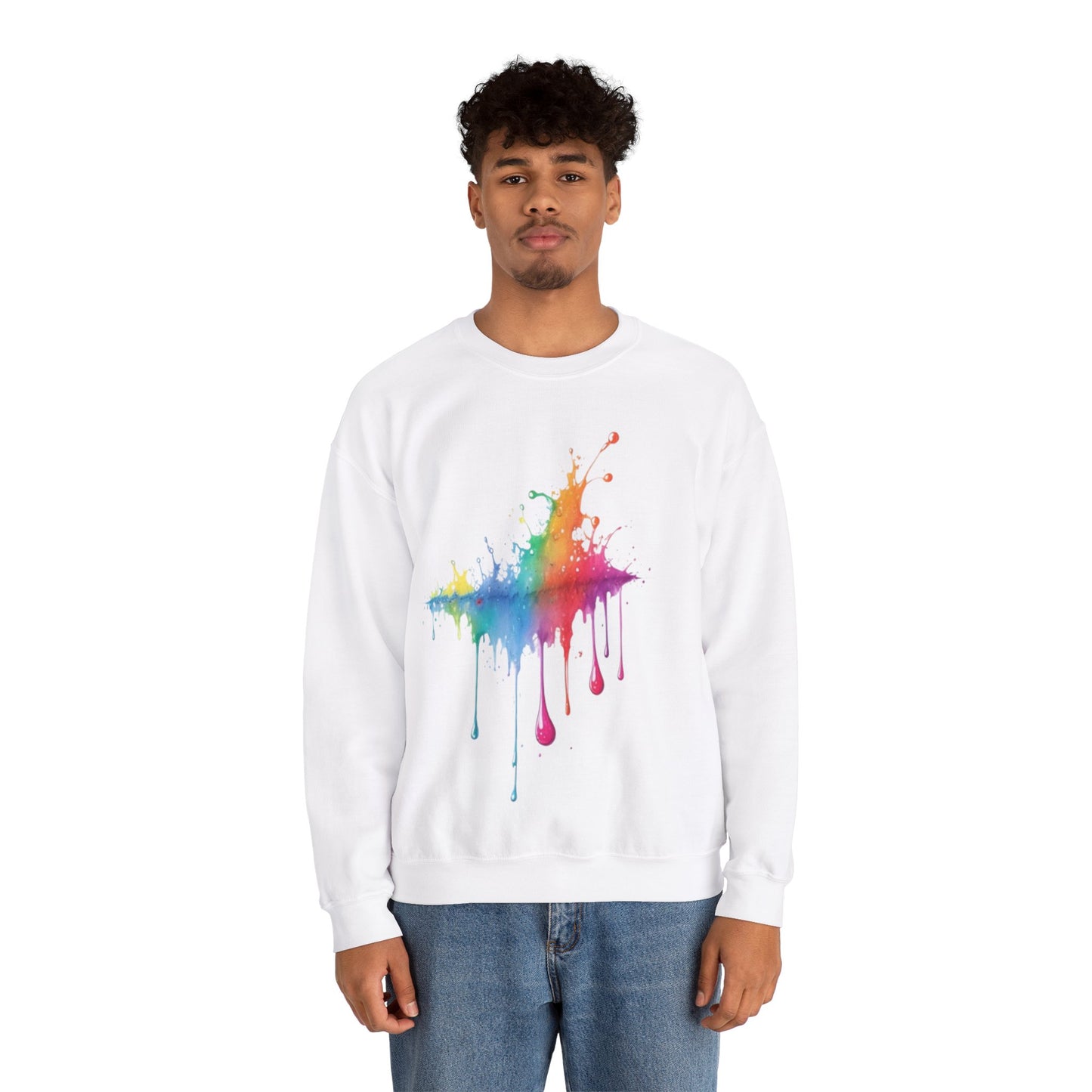 Colourful Raindrops - Unisex Crewneck Sweatshirt