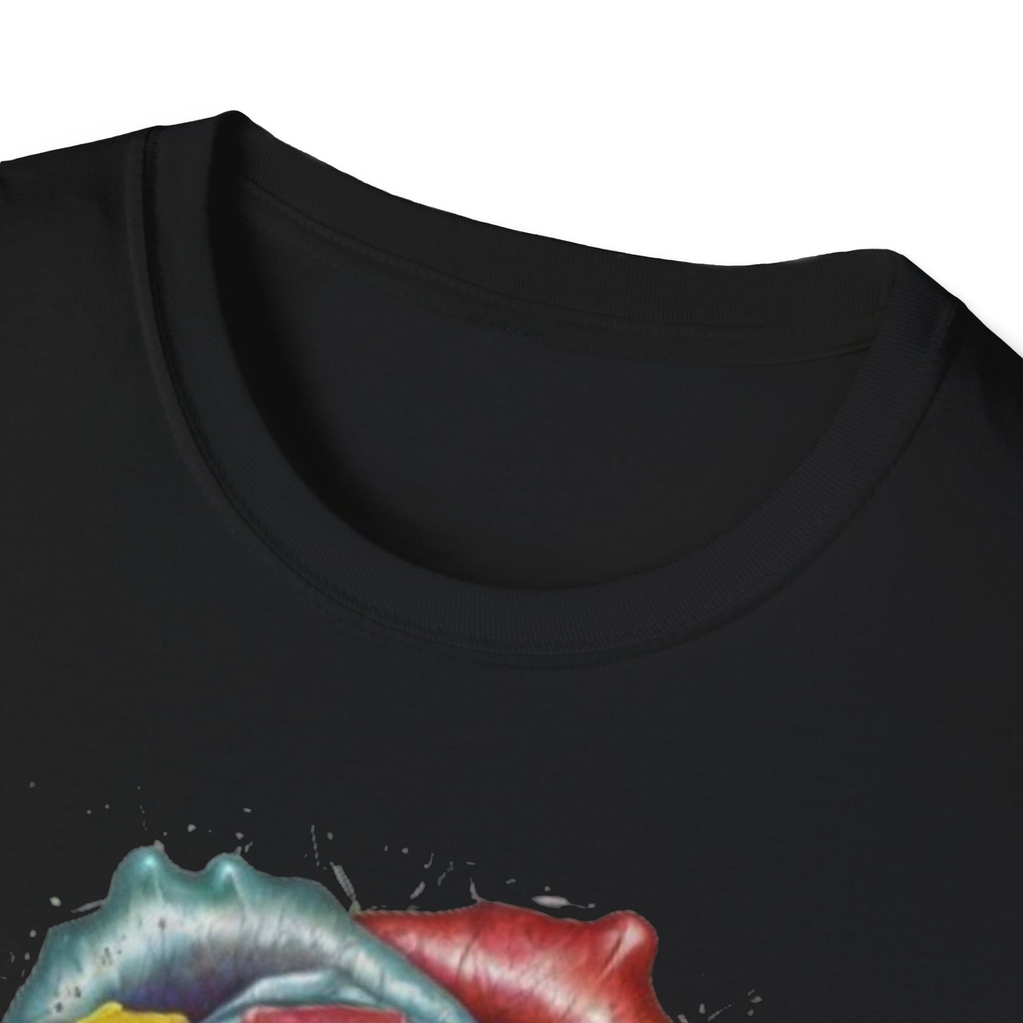 Messy Multicoloured Rose - Unisex T-Shirt