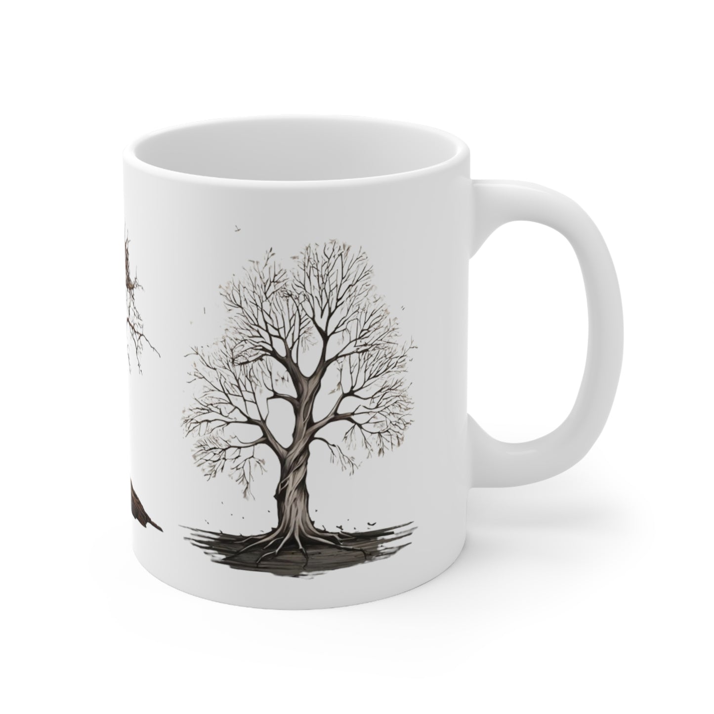 Leafless Trees Mug - Ceramic Coffee Mug 11oz