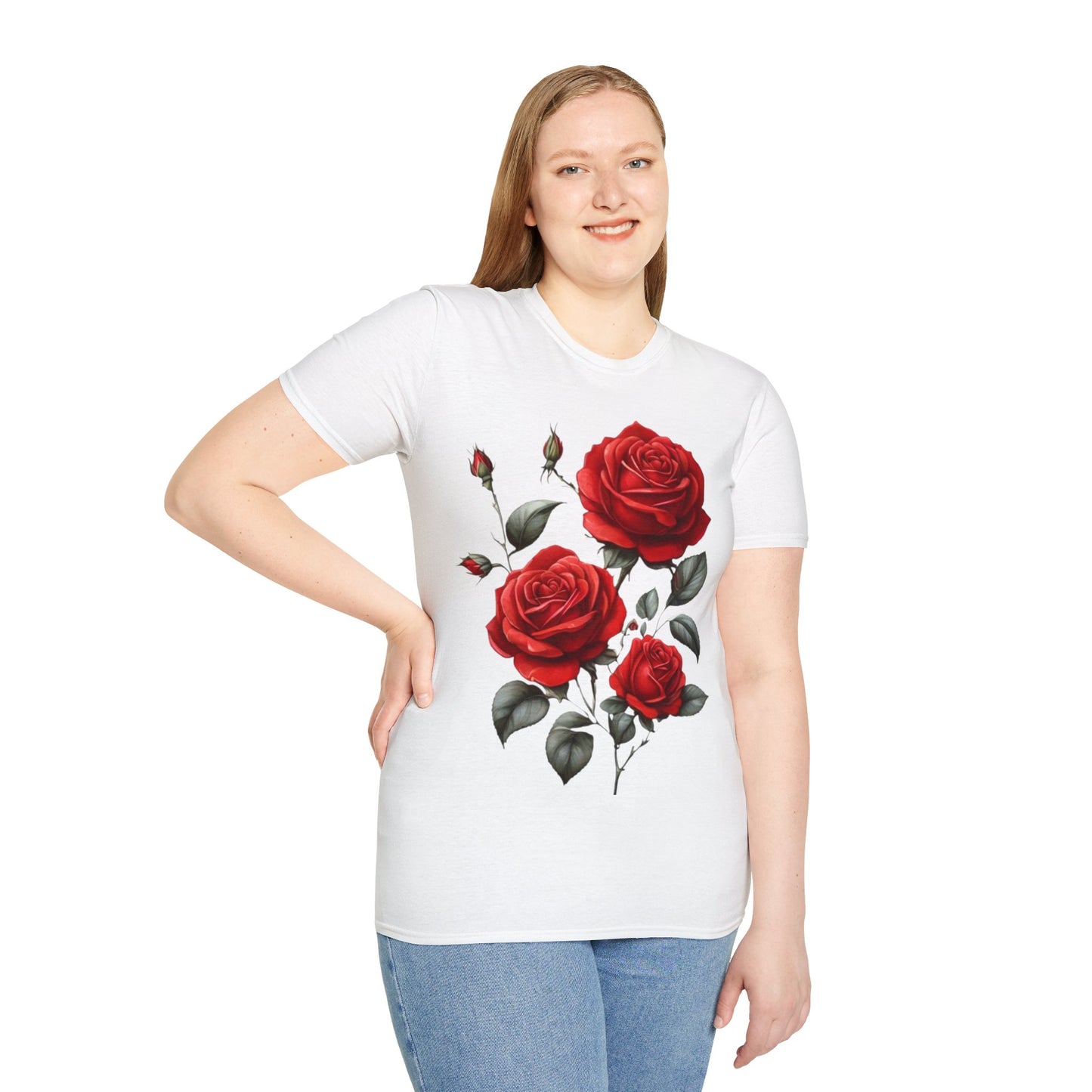 Three Red Roses - Unisex T-Shirt