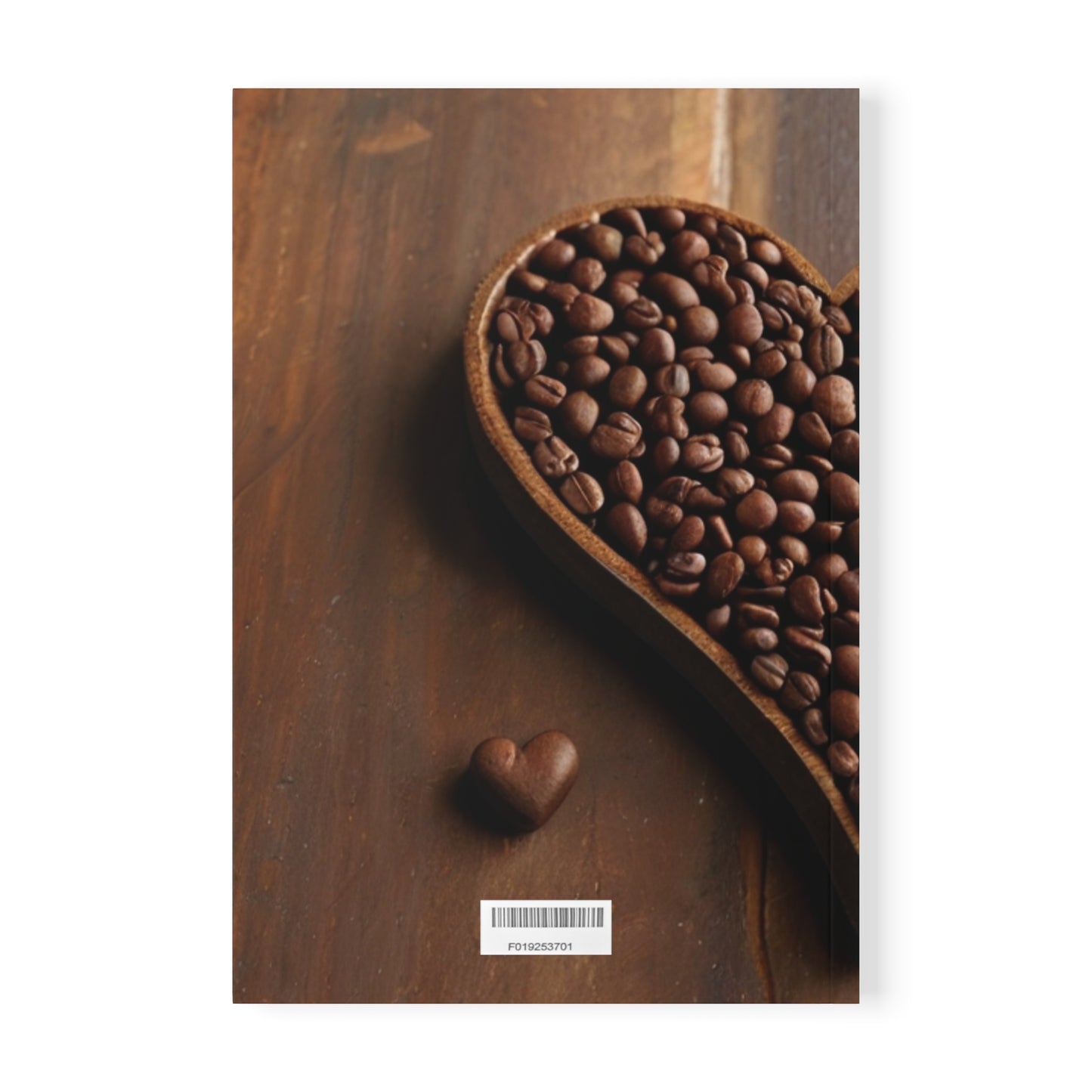 Love Heart Made Out Of Coffee Beans - Softcover Notebook, A5