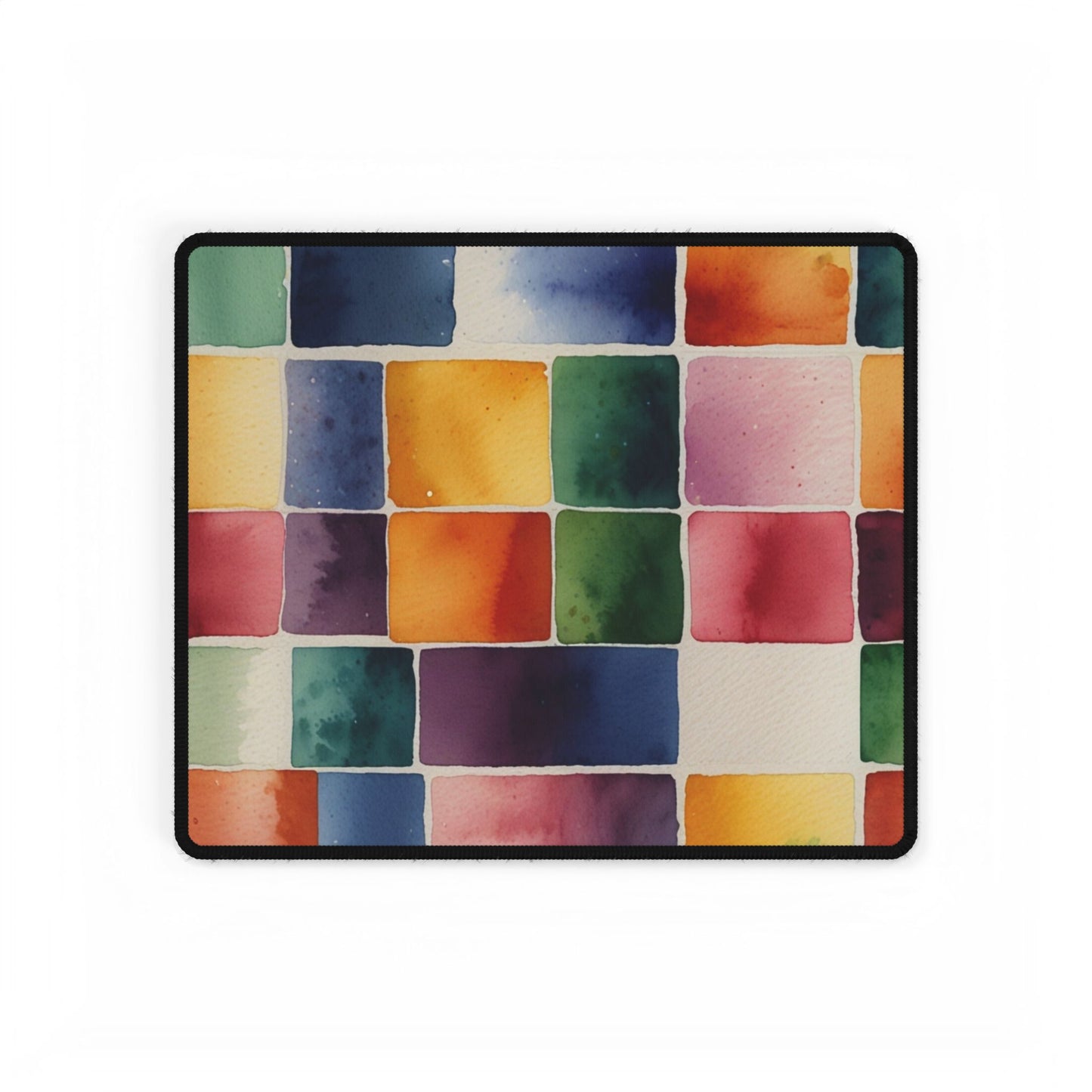 Quadrilateral Watercolour Patterns - Desk Mat