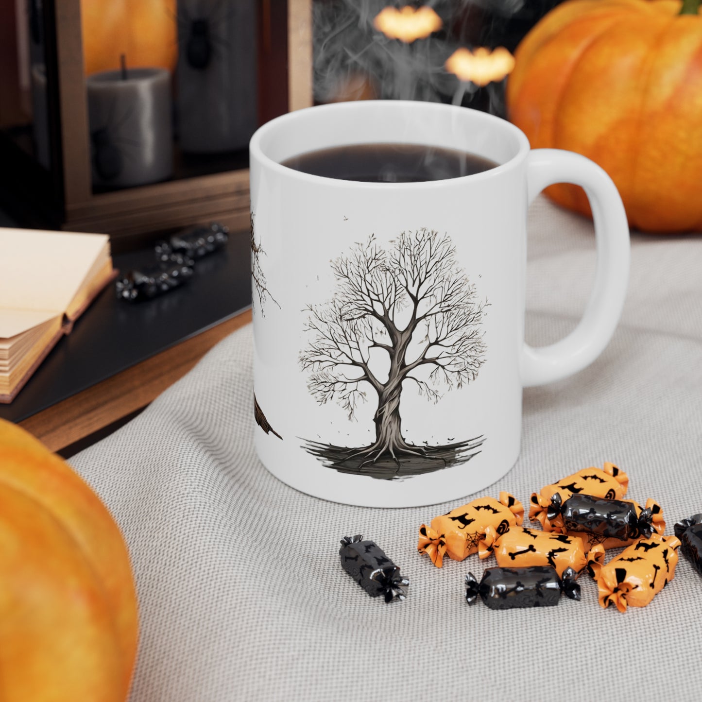 Leafless Trees Mug - Ceramic Coffee Mug 11oz