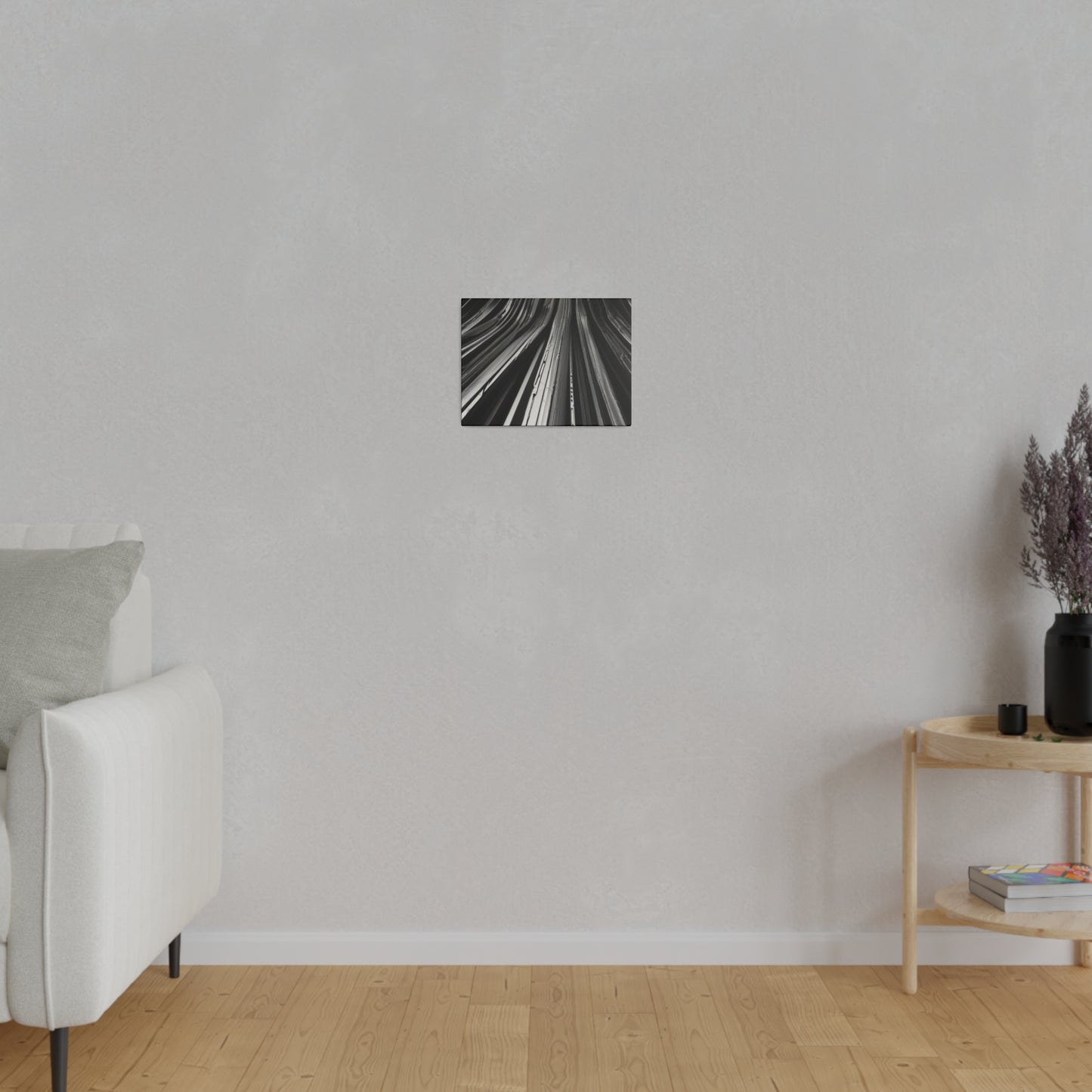 Black and White Lines - Matte Canvas, Stretched, 0.75"