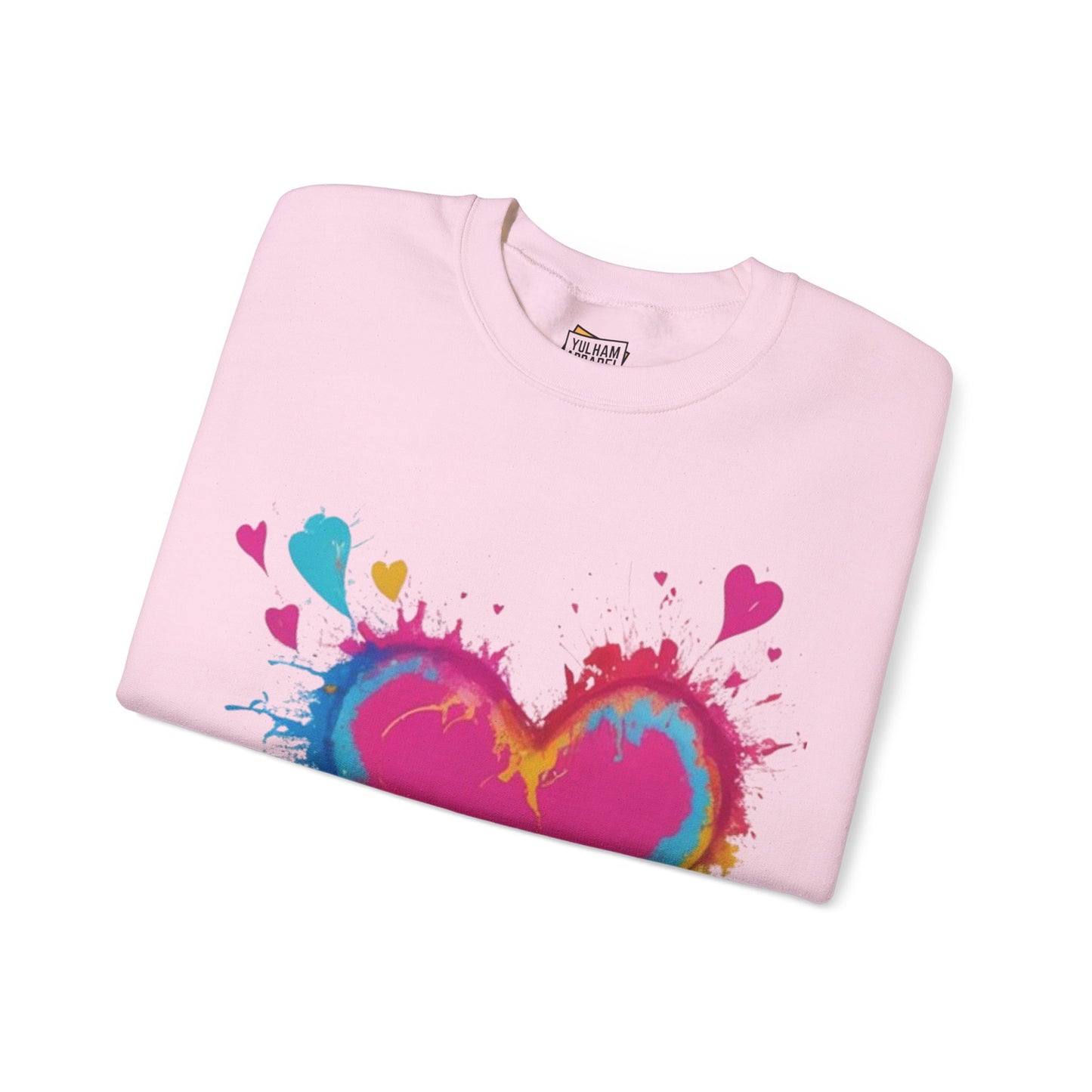 Colourful Love Heart - Unisex Crewneck Sweatshirt