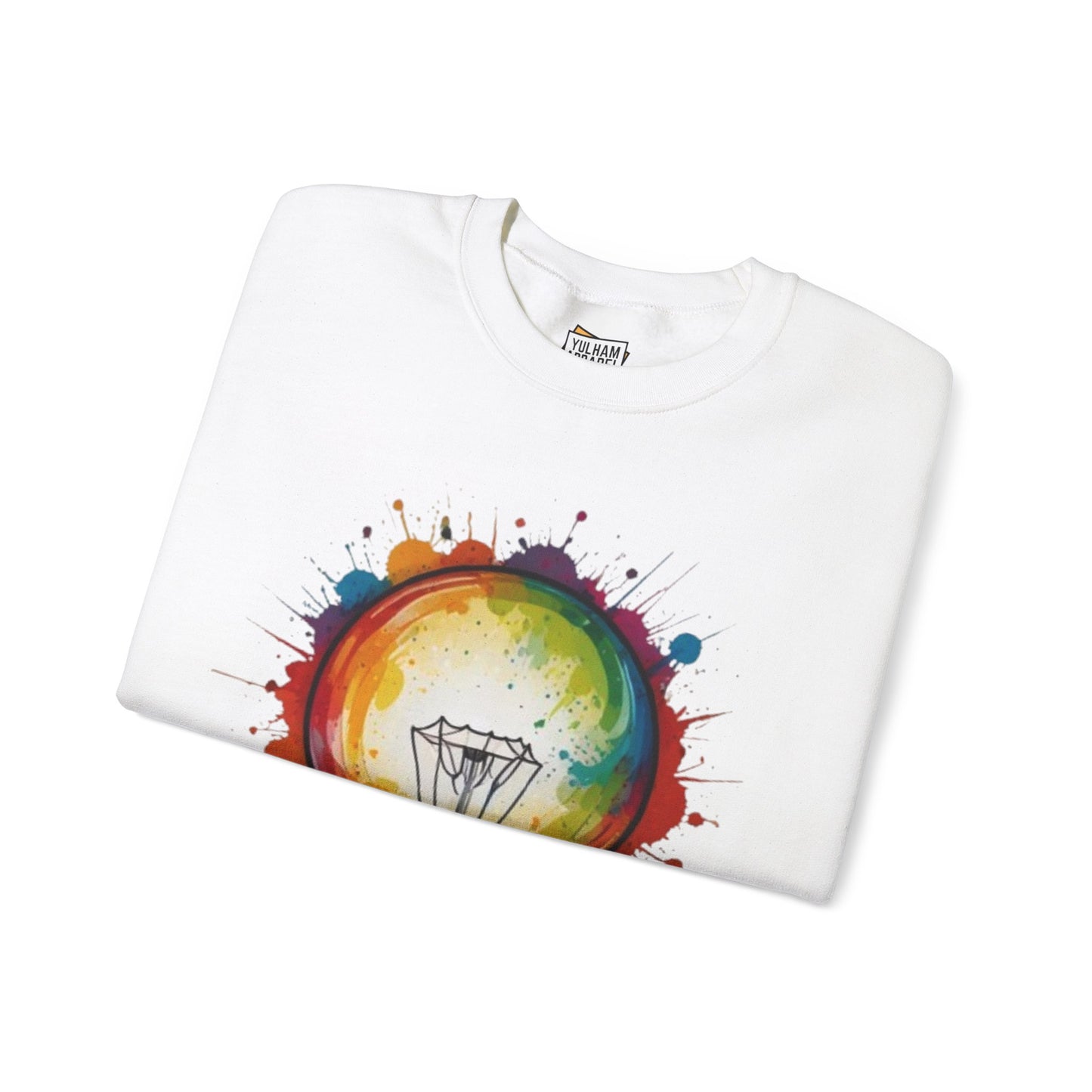 Colourful Lightbulb - Unisex Crewneck Sweatshirt