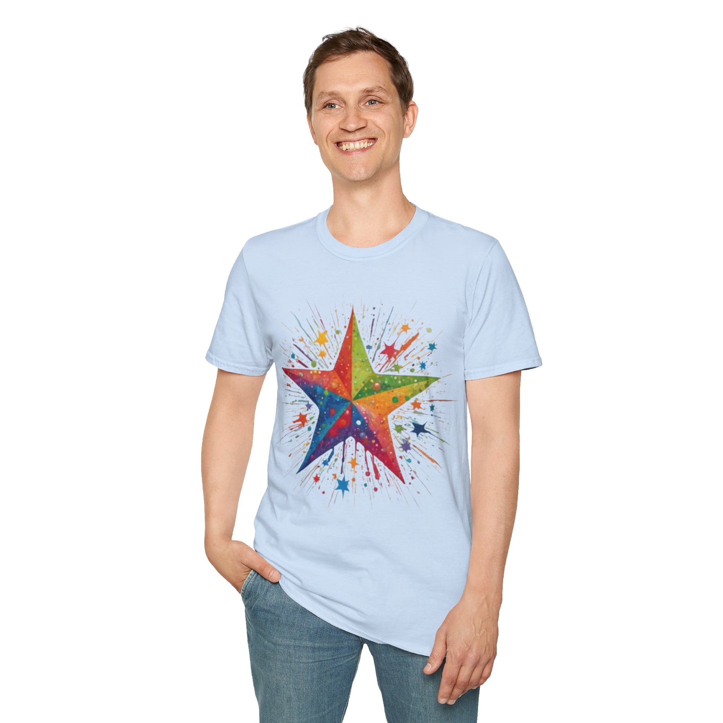 Exploding Messy Star - Unisex T-Shirt