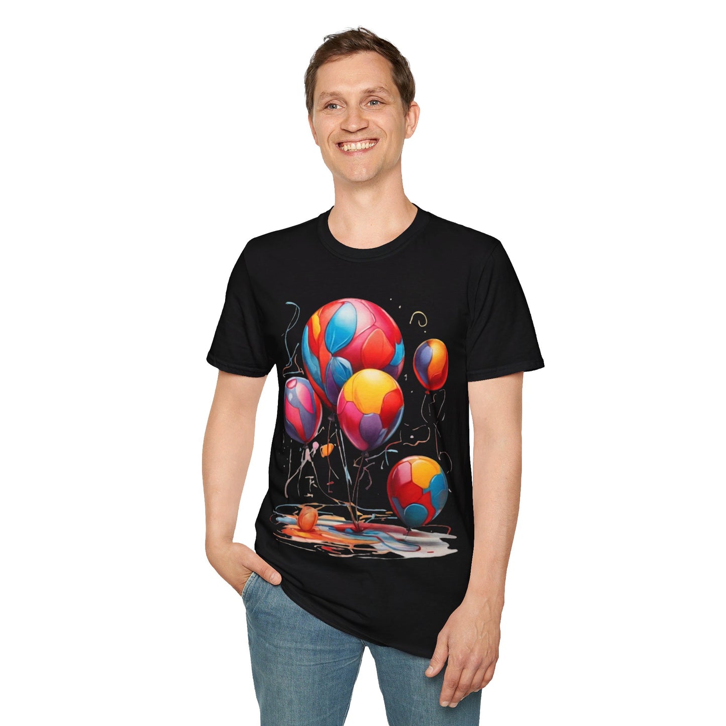 Colourful Messy Balloons - Unisex T-Shirt