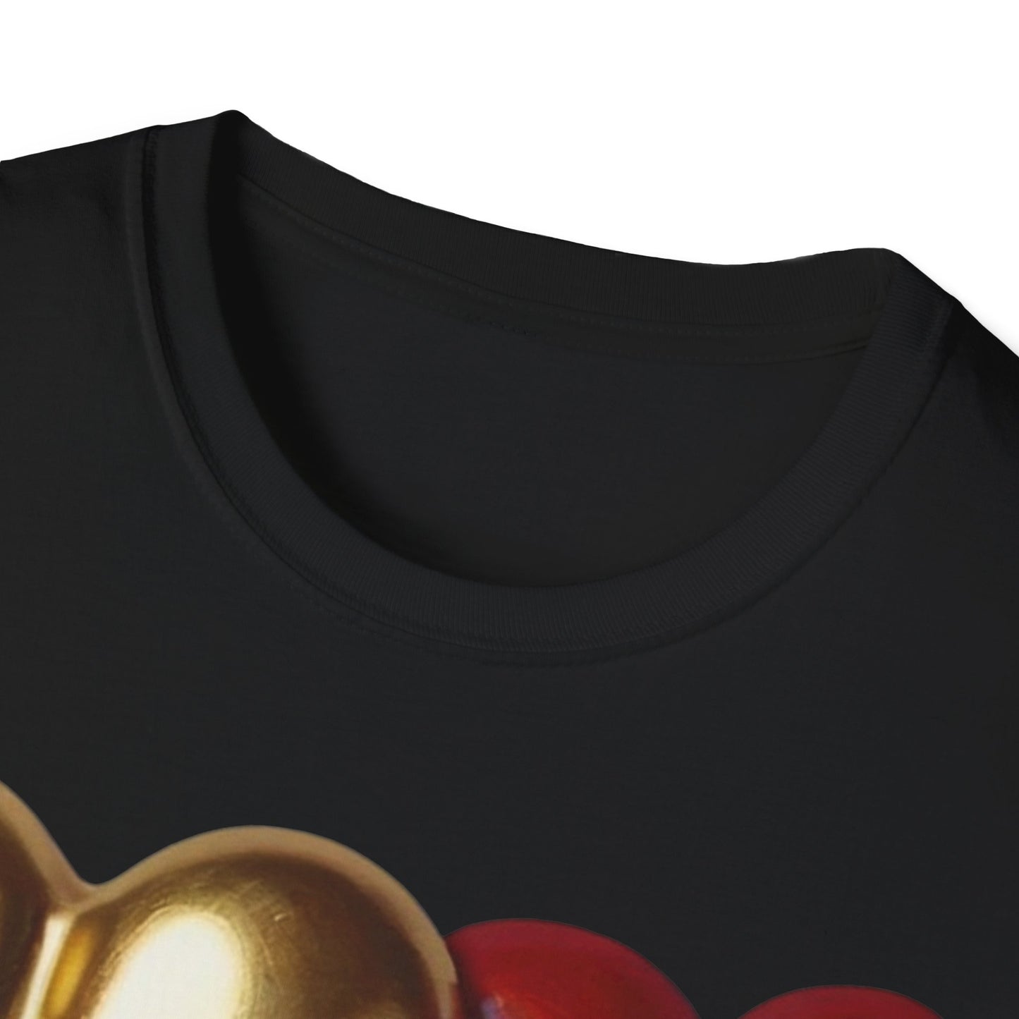 Gold And Red Love Heart - Unisex T-Shirt