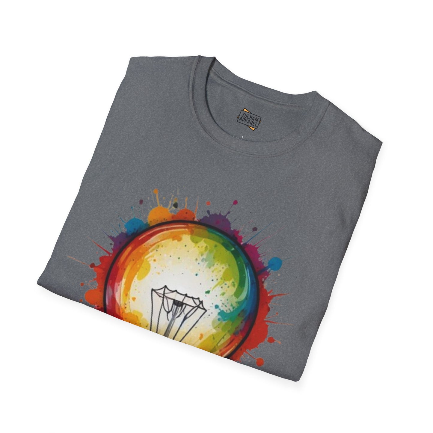 Colourful Lightbulb - Unisex T-Shirt