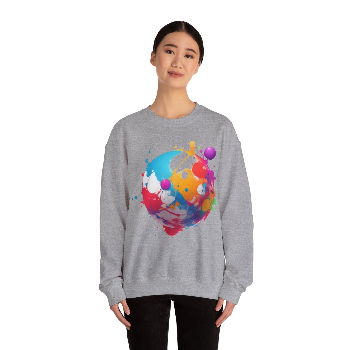 Messy Colourful Sphere Unisex Crewneck Sweatshirt