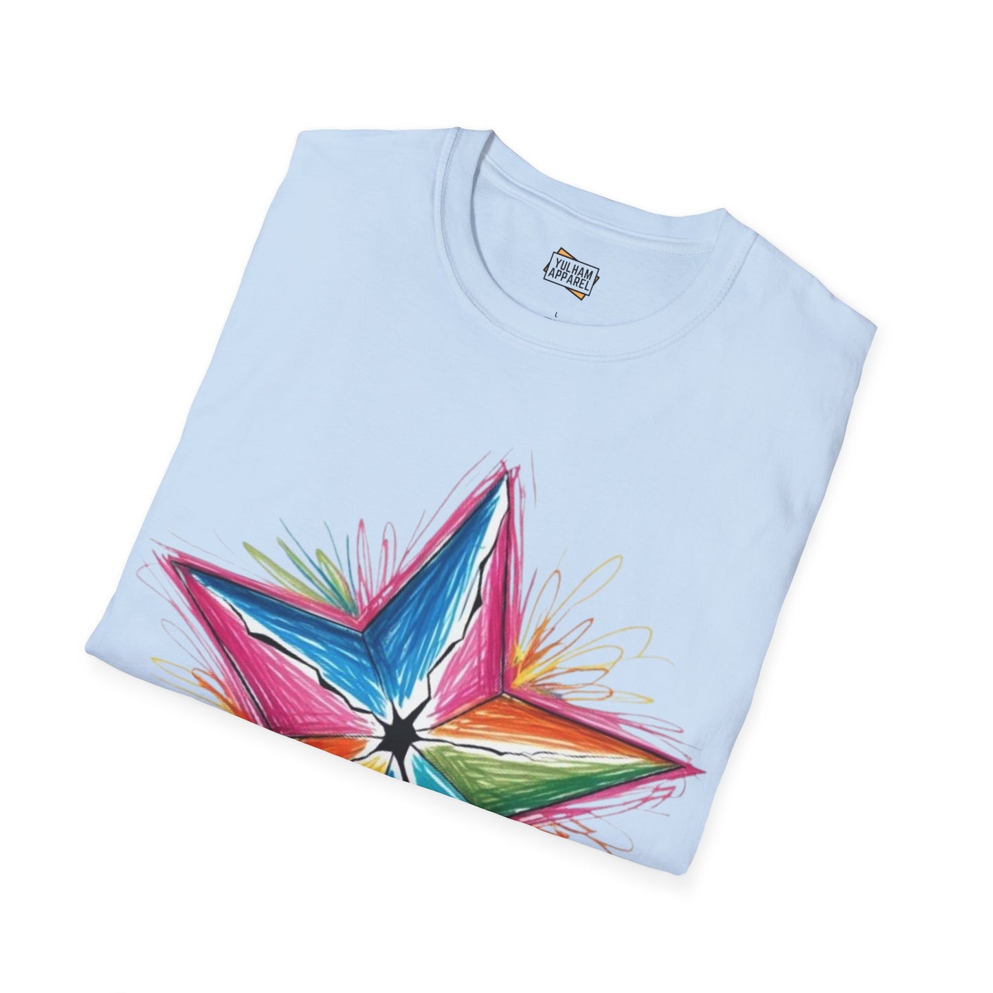 Vibrant Coloured Messy Star - Unisex T-Shirt