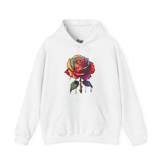 Large Dripping Rose - Unisex Hooded Sweatshirt