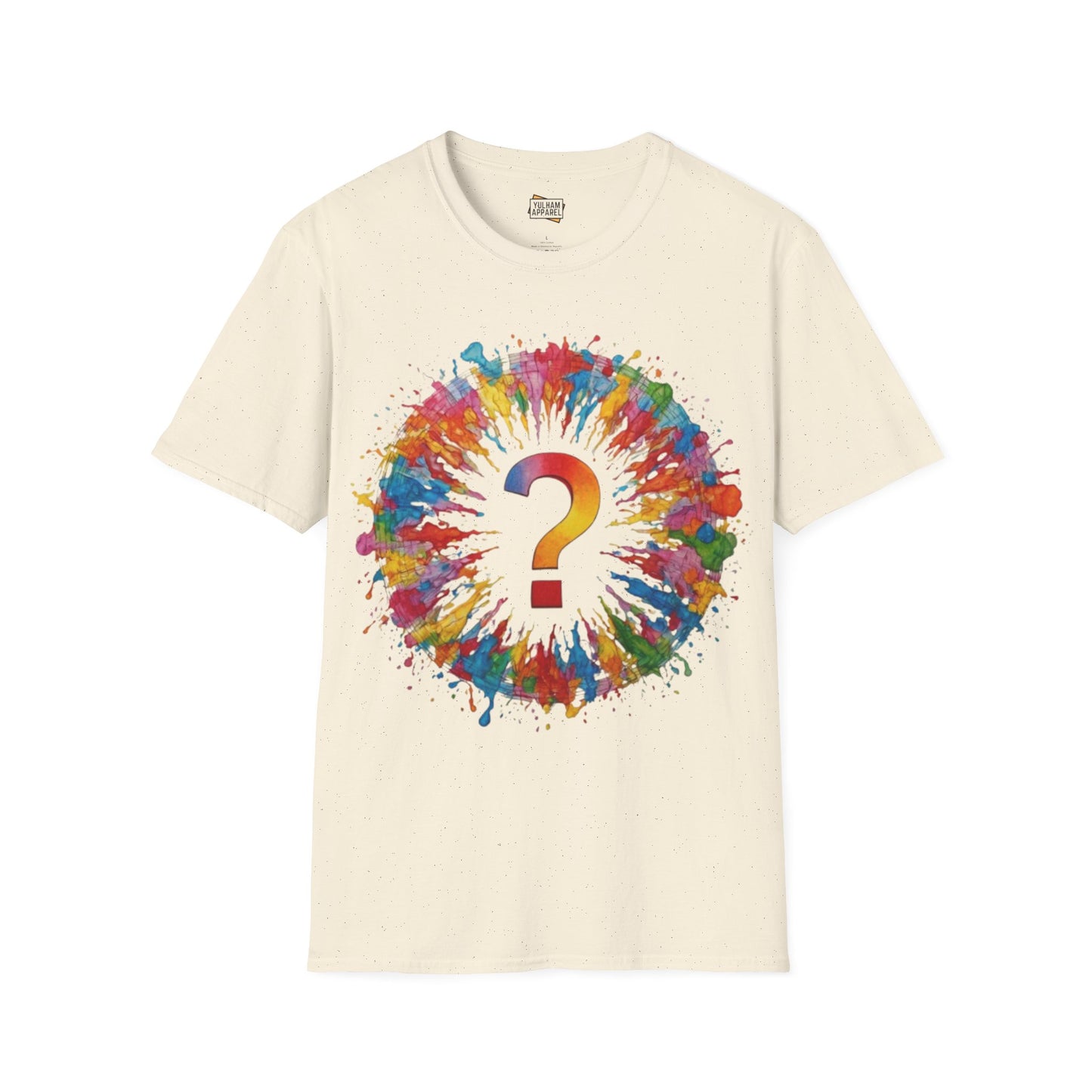 Colourful Messy Question Mark - Unisex T-Shirt