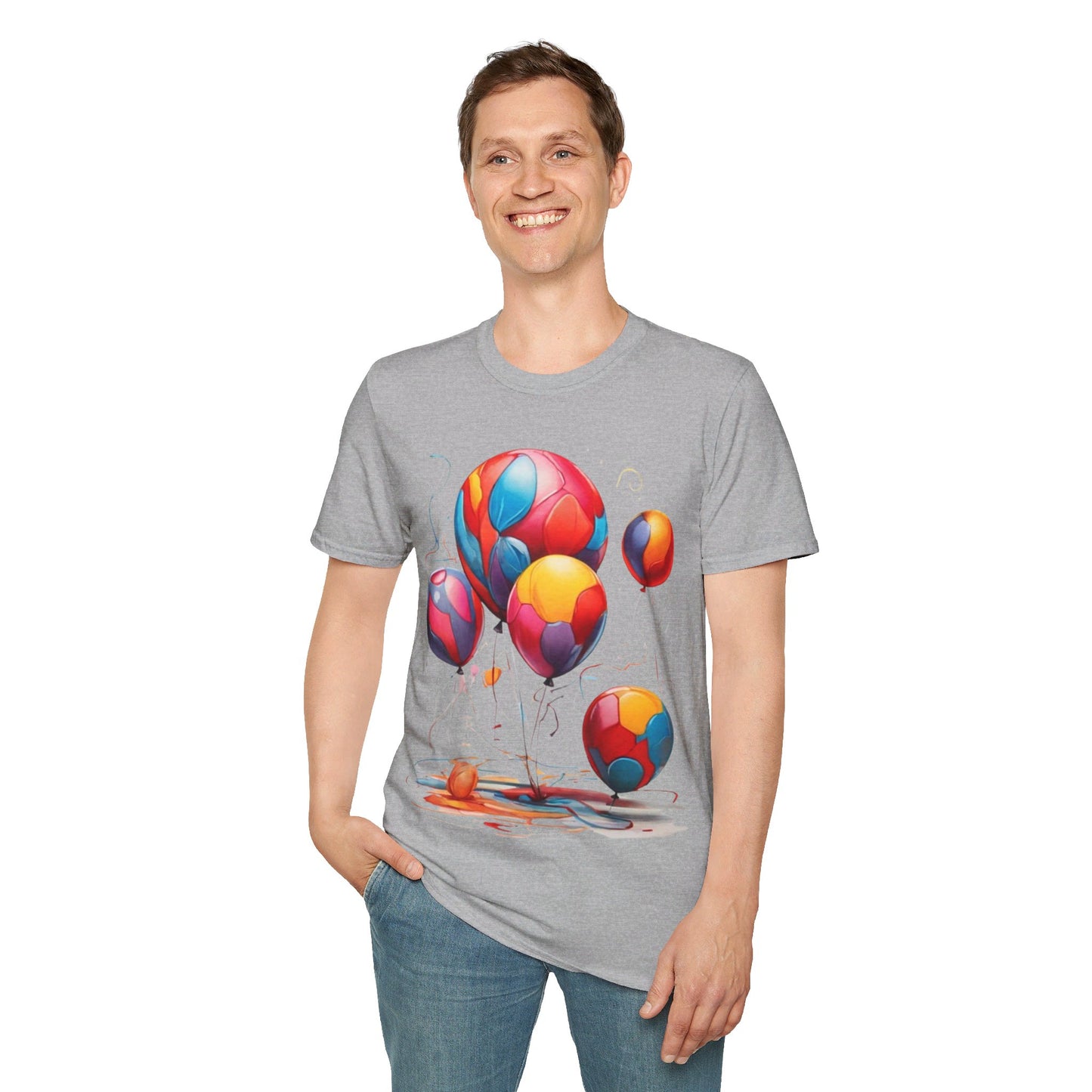 Colourful Messy Balloons - Unisex T-Shirt