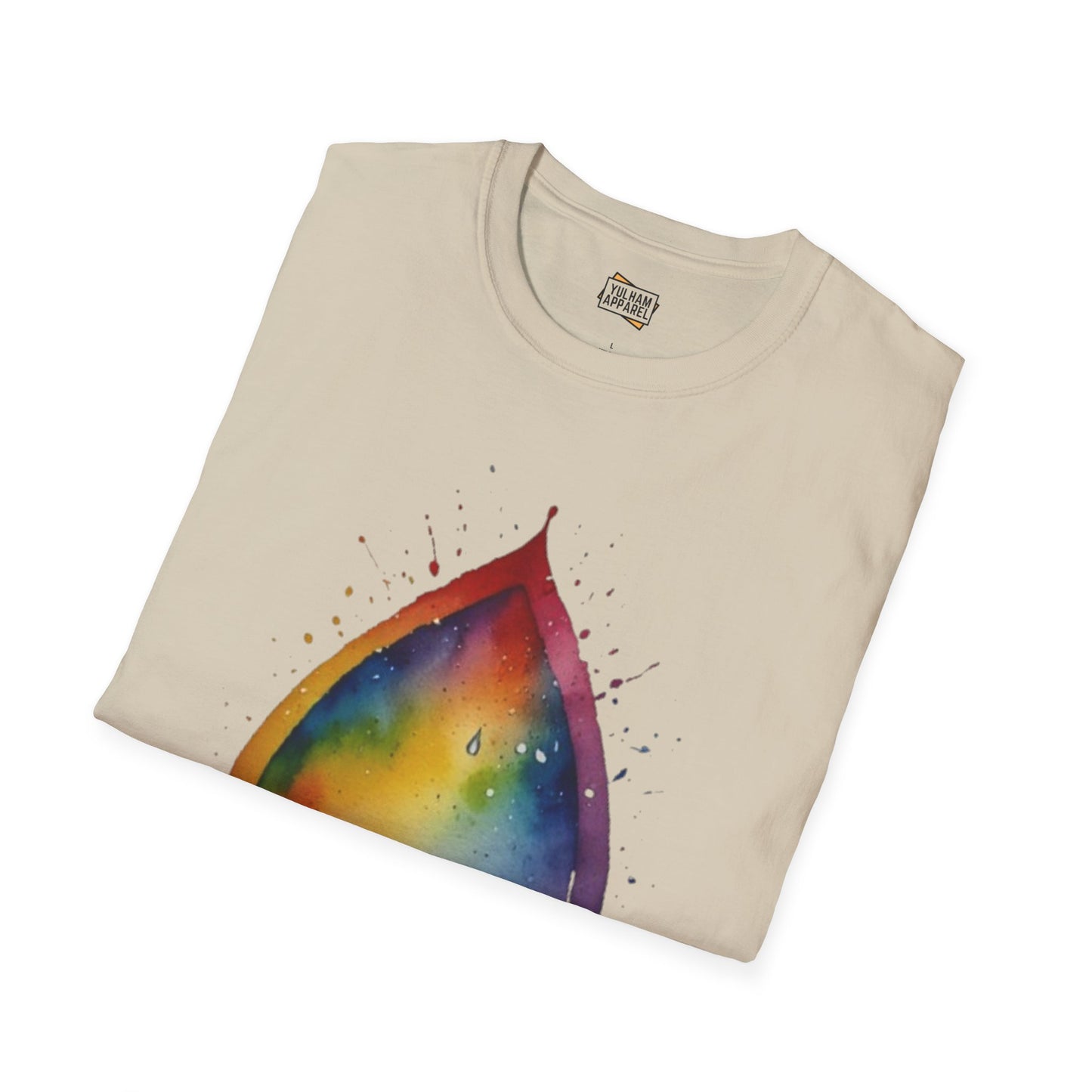 Colourful Watercolour Raindrop - Unisex T-Shirt