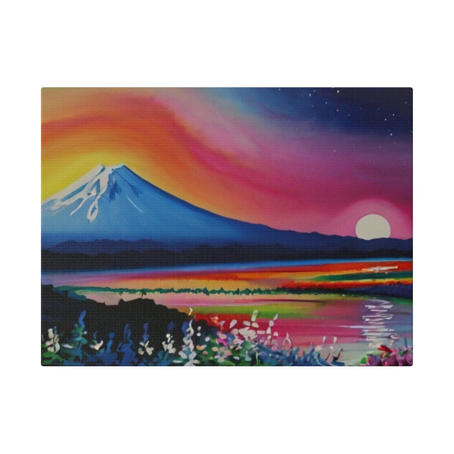 Colourful Mountain Sunset - Matte Canvas, Stretched, 0.75"