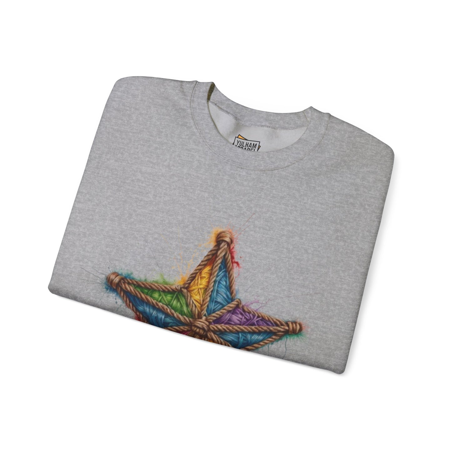 Star Rope Pattern - Unisex Crewneck Sweatshirt