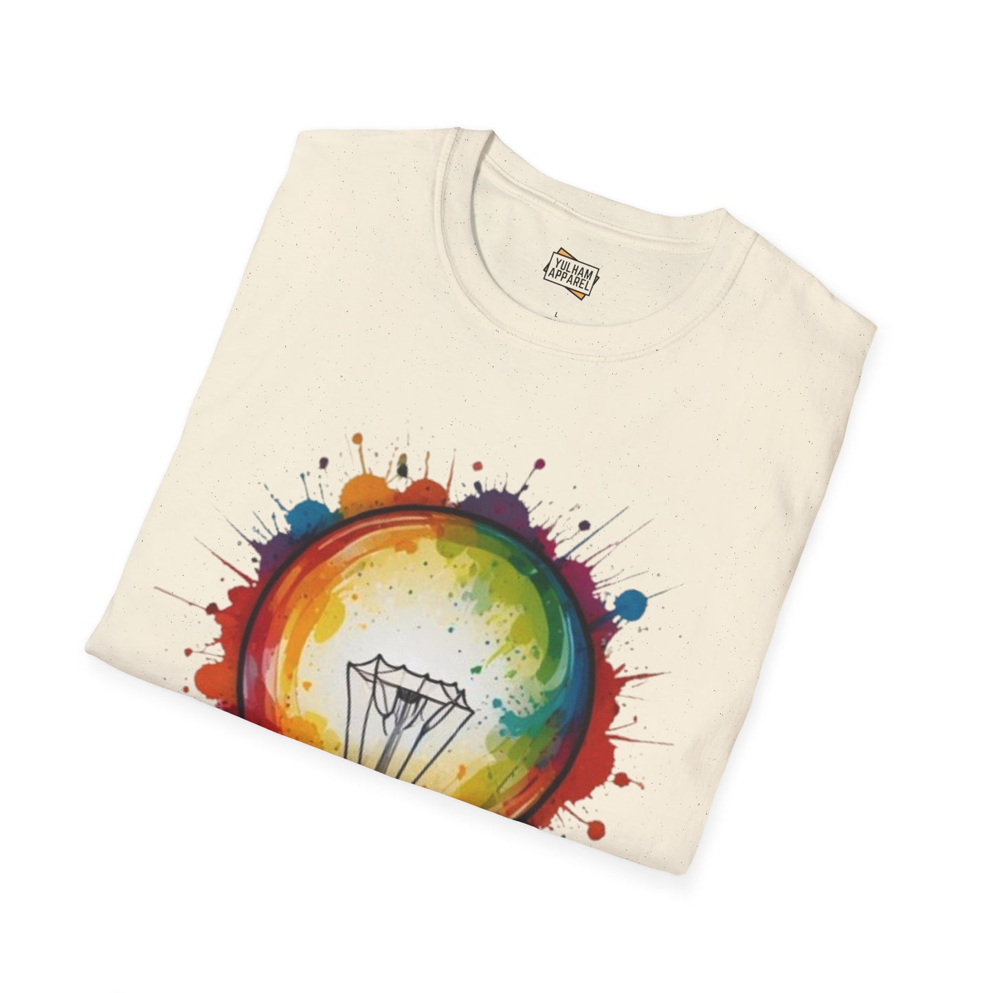 Colourful Lightbulb - Unisex T-Shirt