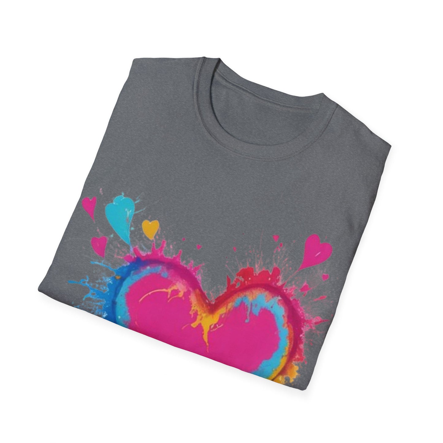 Colourful Love Heart - Unisex T-Shirt