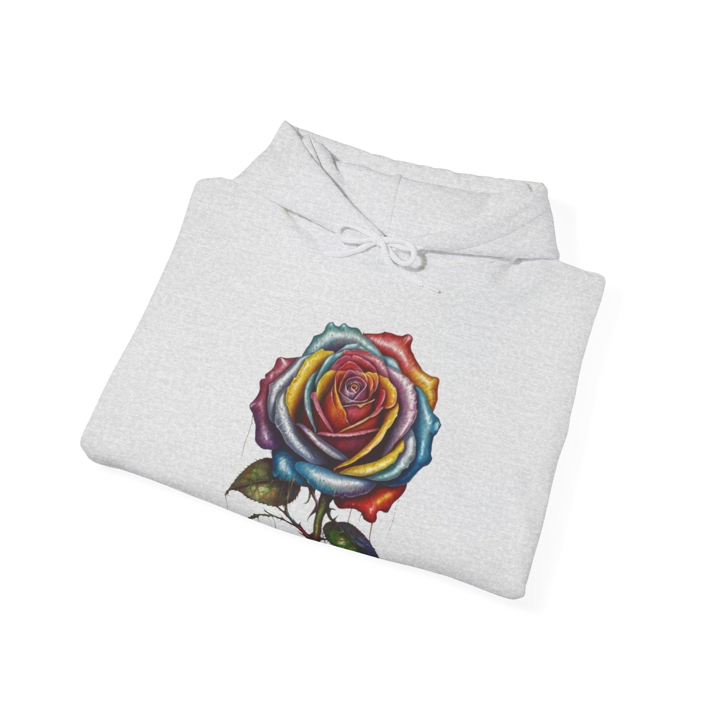 Messy Multicoloured Rose - Unisex Hooded Sweatshirt