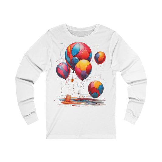 Colourful Messy Balloons - Unisex Long Sleeve T-Shirt