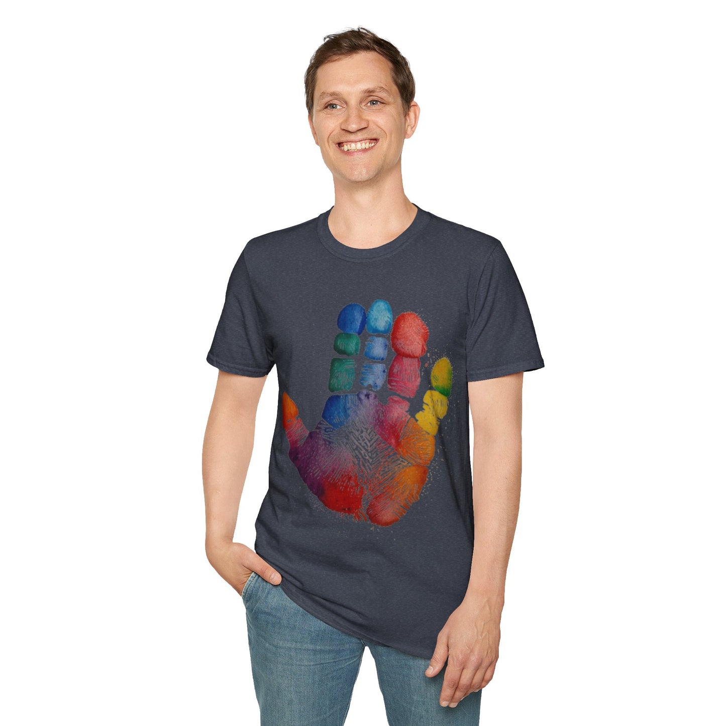 Colourful Handprint - Unisex T-Shirt