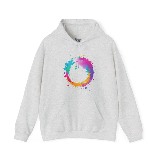 Messy Colourful Circle - Unisex Hooded Sweatshirt