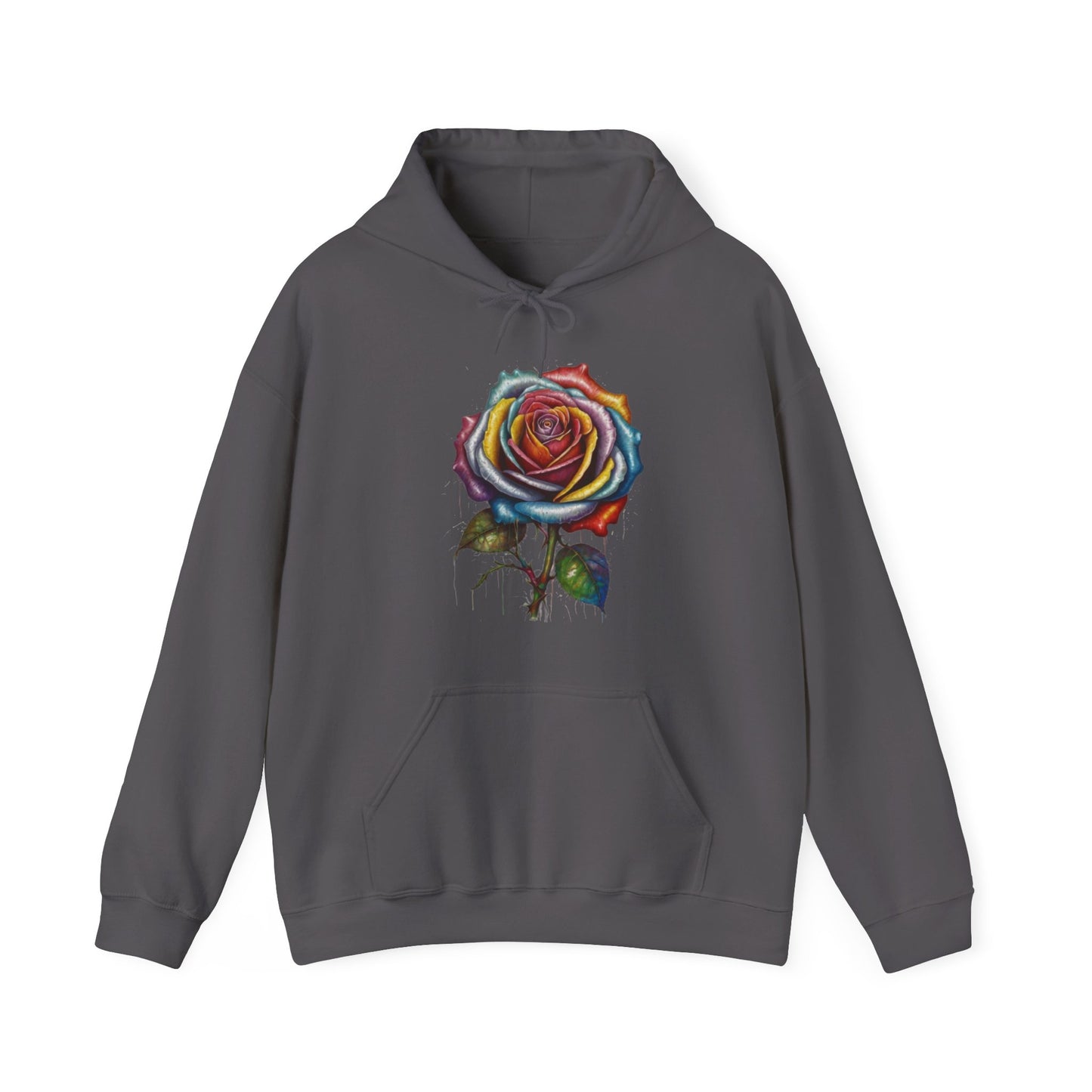 Messy Multicoloured Rose - Unisex Hooded Sweatshirt