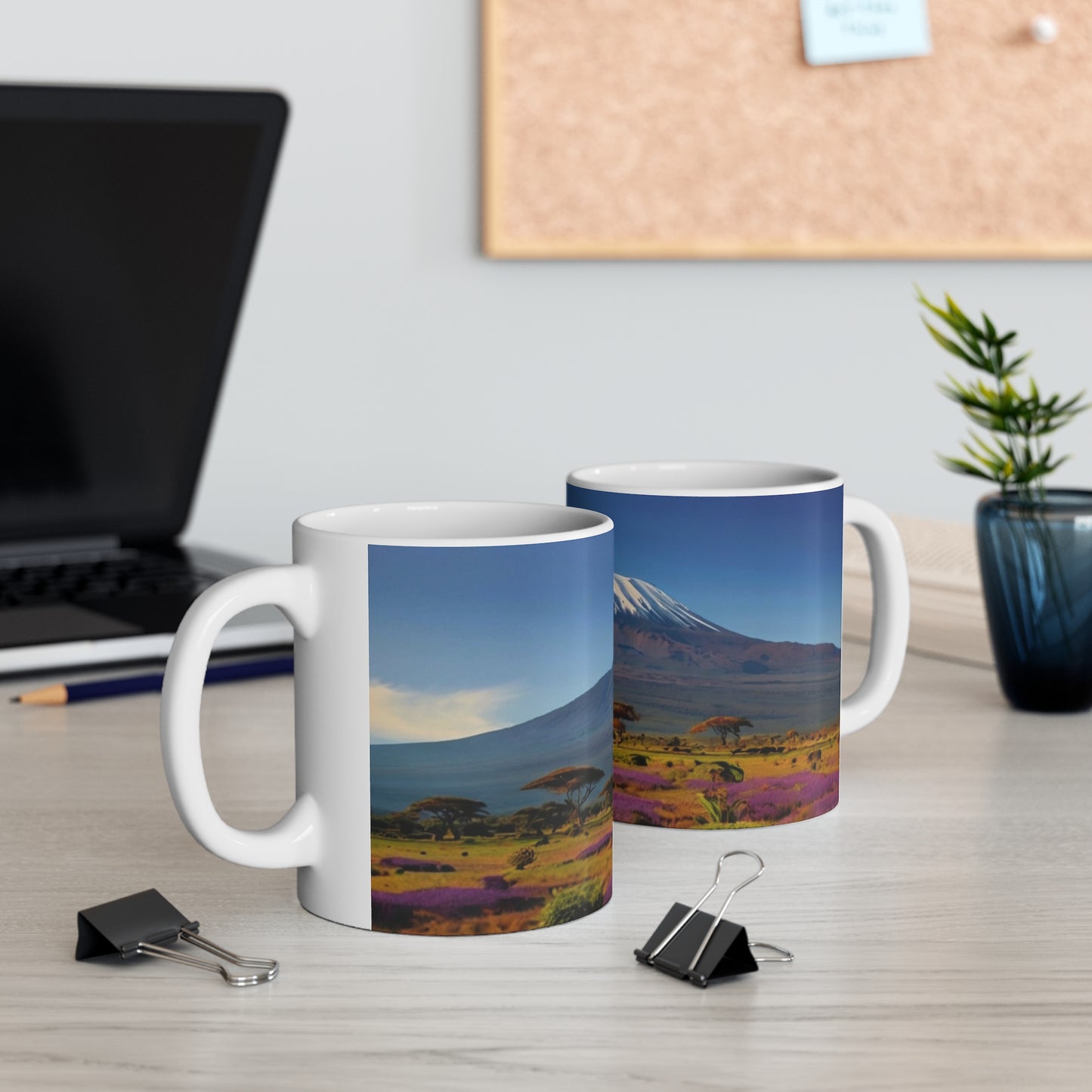 Mount Kilimanjaro Mug - Ceramic Coffee Mug 11oz