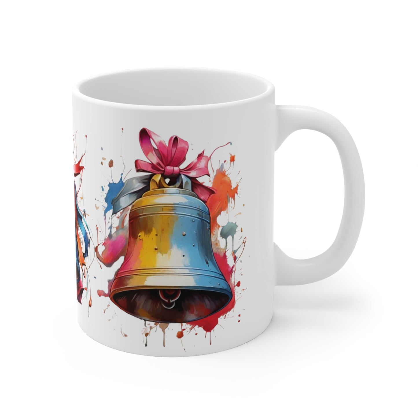 Colourful Bells Mug - Ceramic Coffee Mug 11oz