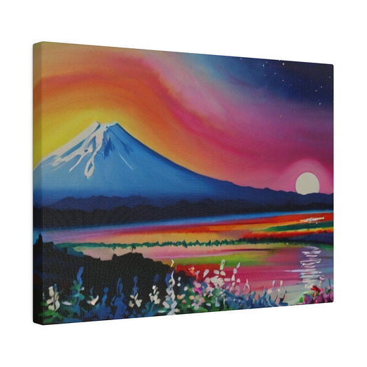 Colourful Mountain Sunset - Matte Canvas, Stretched, 0.75"