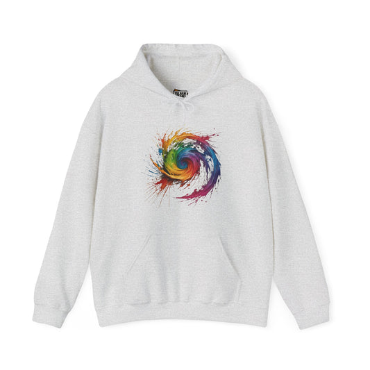 Colourful Messy Swirly Pattern - Unisex Hooded Sweatshirt