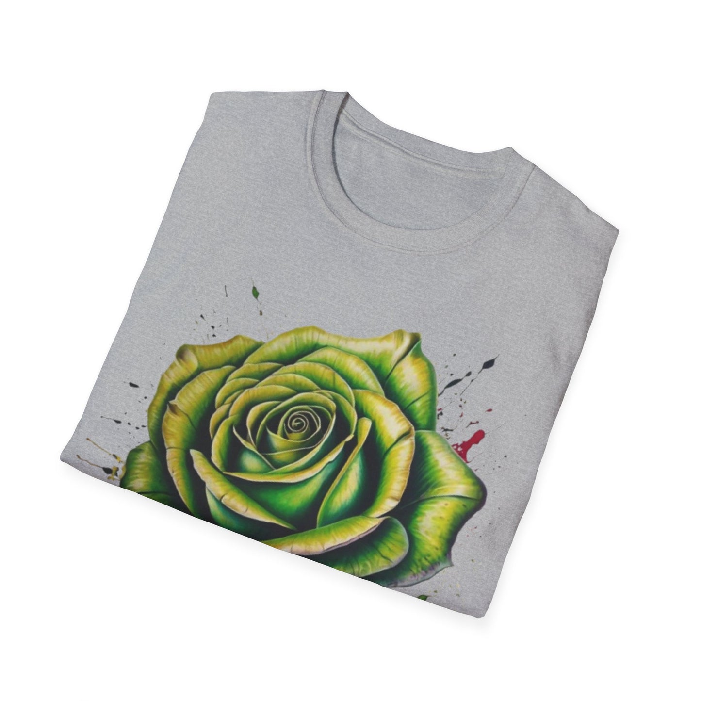 Messy Green Rose - Unisex T-Shirt