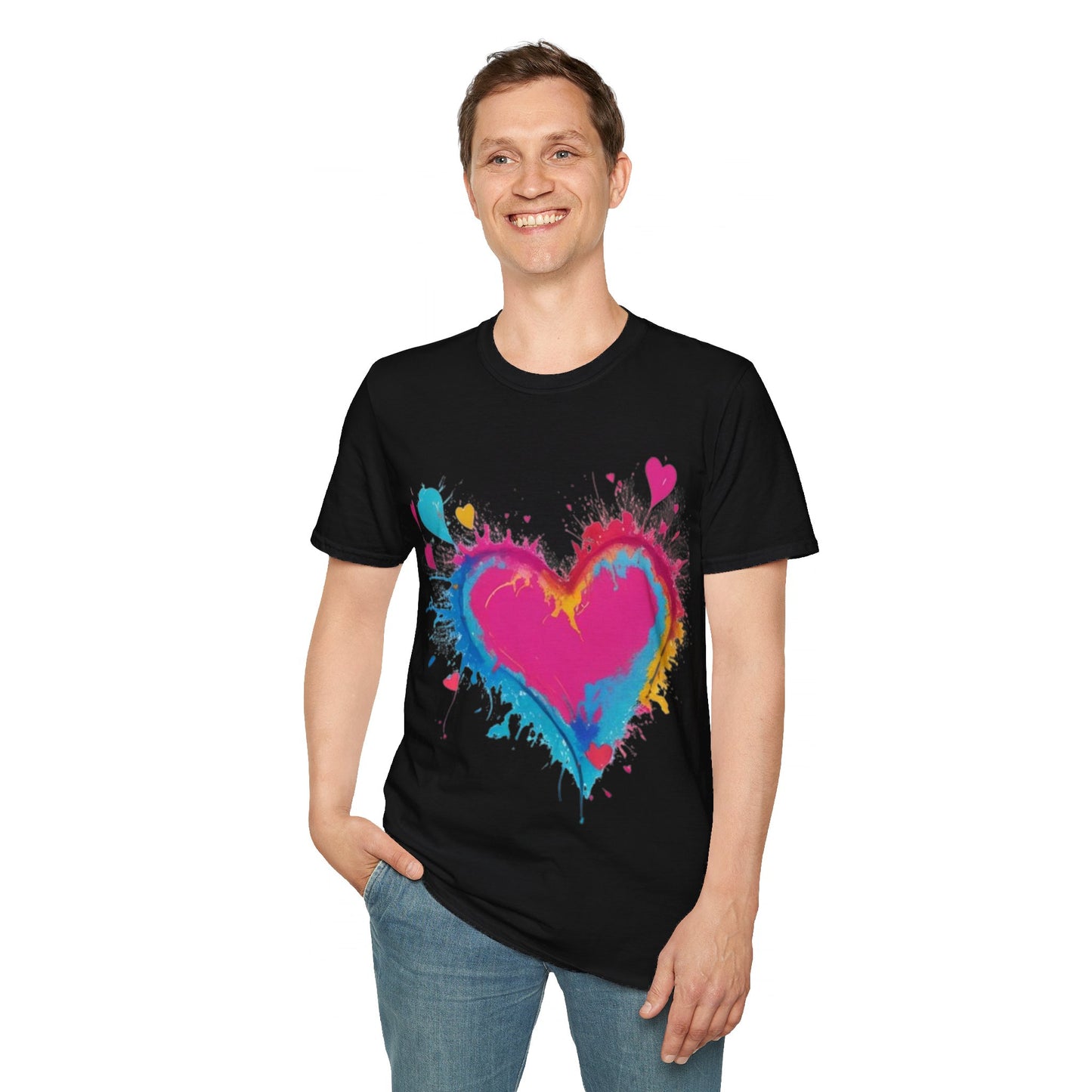 Colourful Love Heart - Unisex T-Shirt