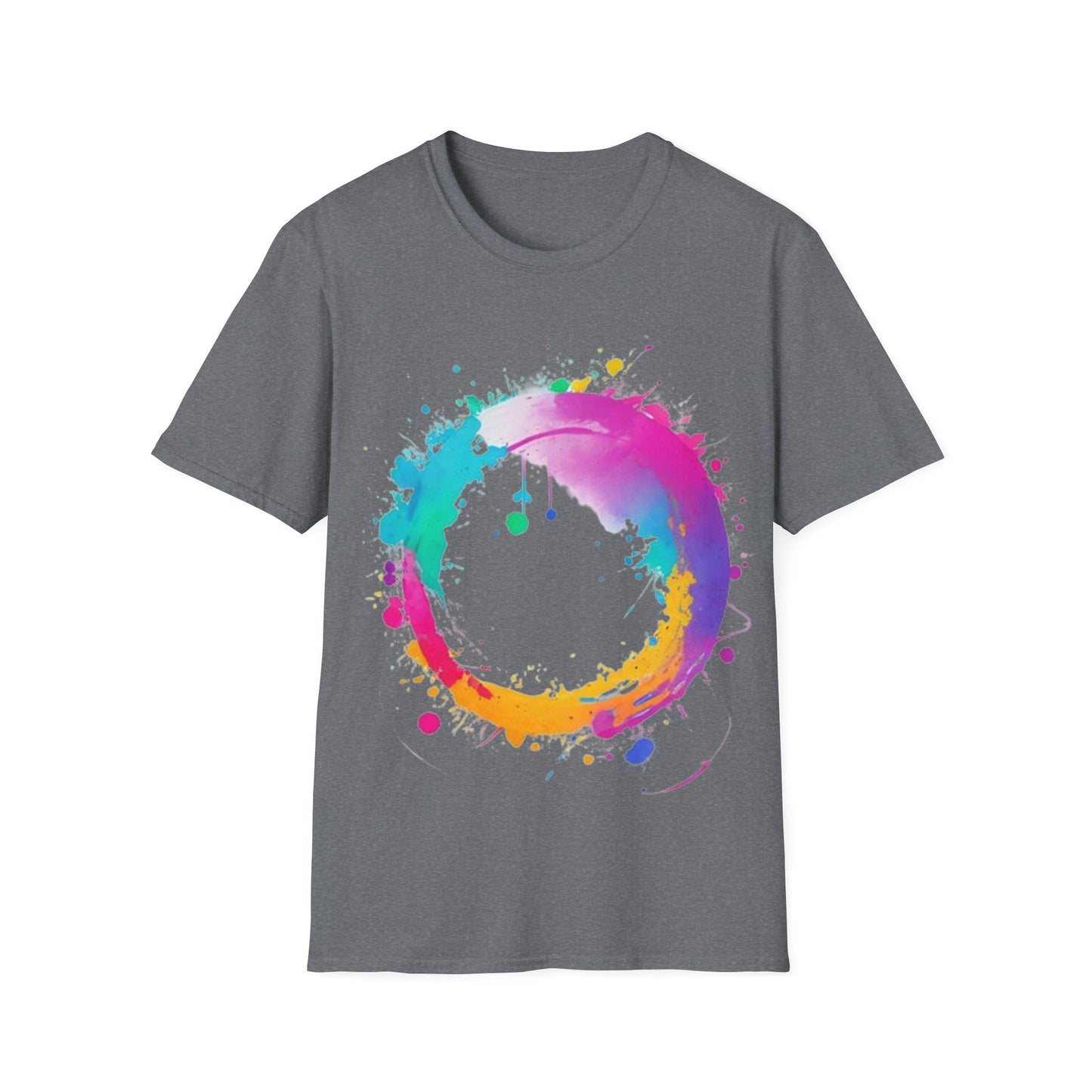 Messy Colourful Circle - Unisex T-Shirt