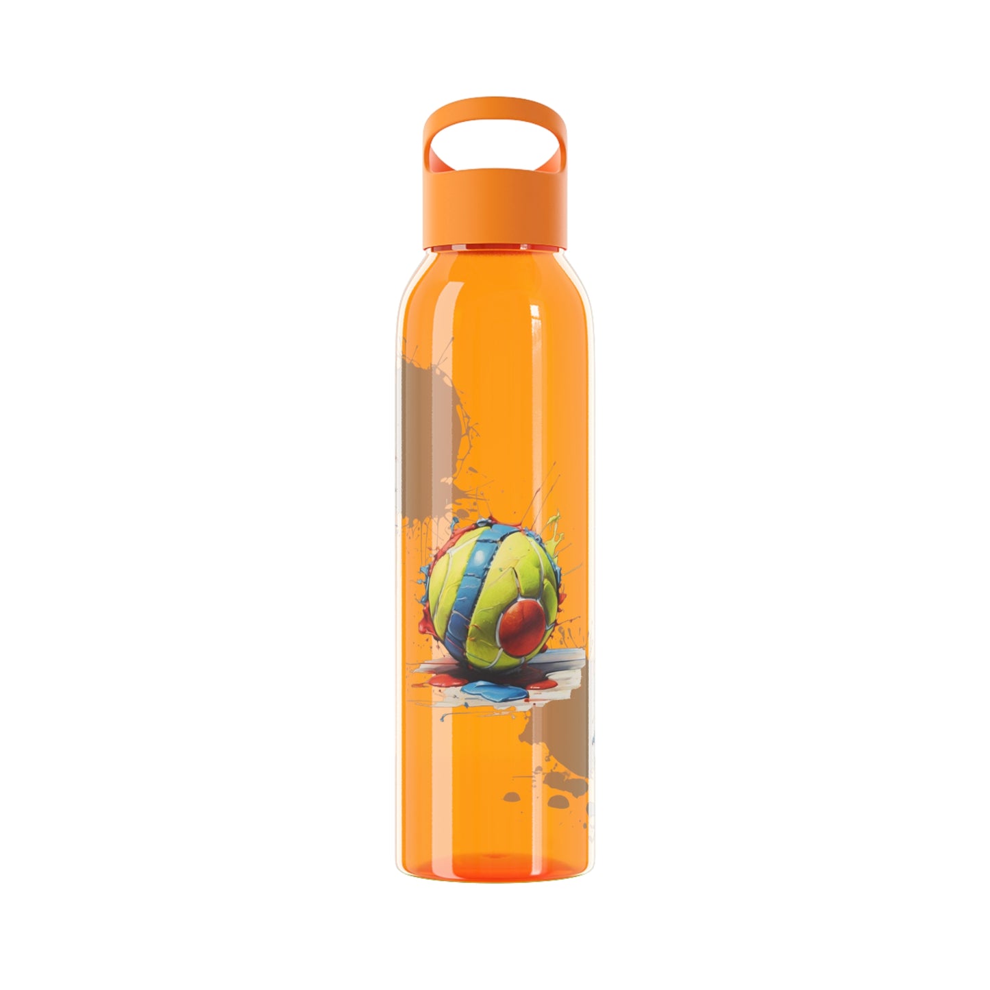 Colourful Messy Tennis Balls - Sky Water Bottle