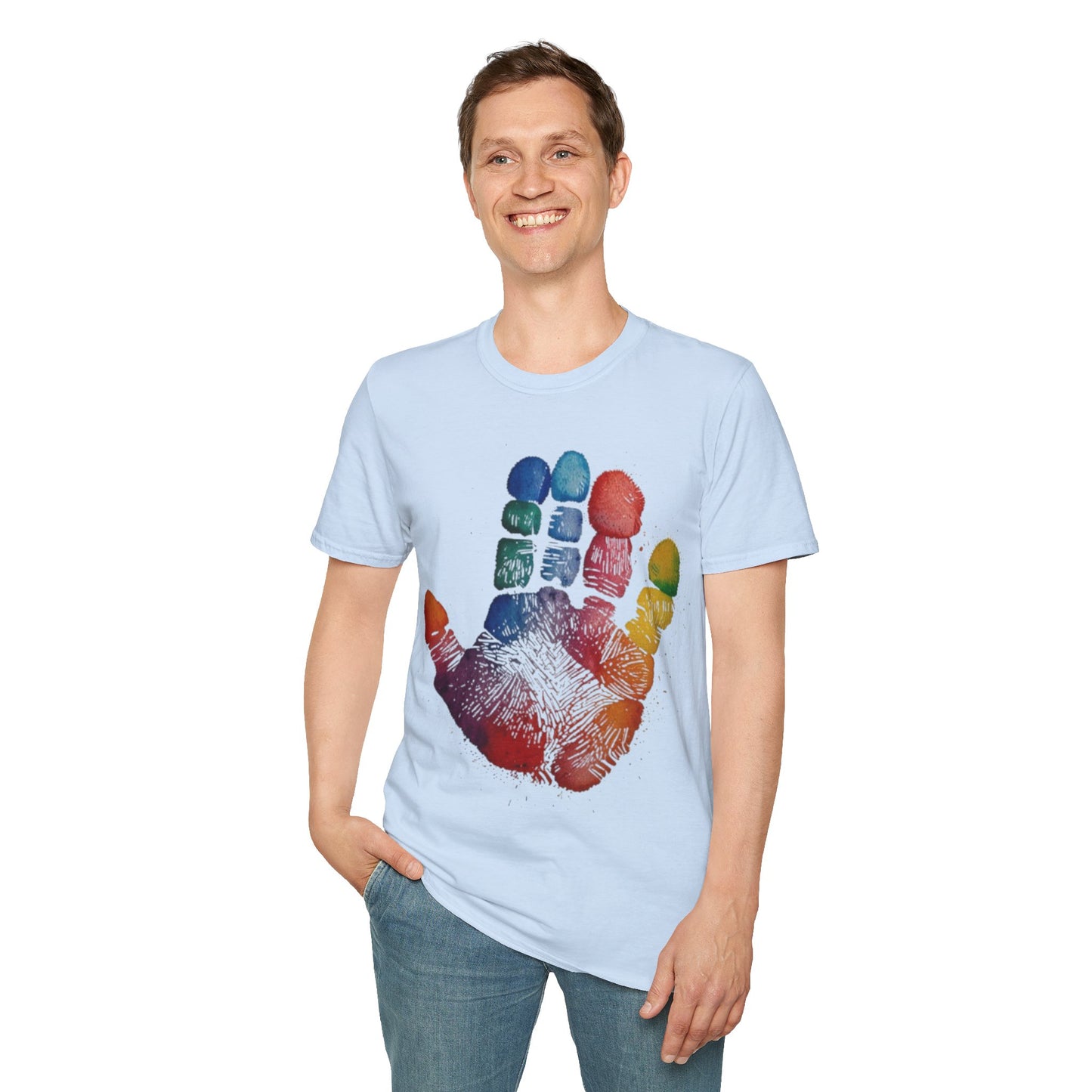 Colourful Handprint - Unisex T-Shirt