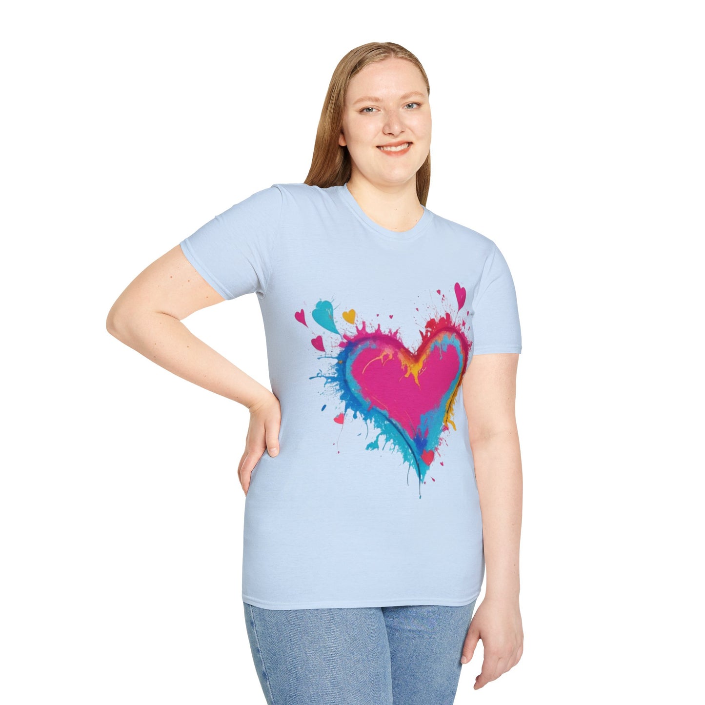 Colourful Love Heart - Unisex T-Shirt