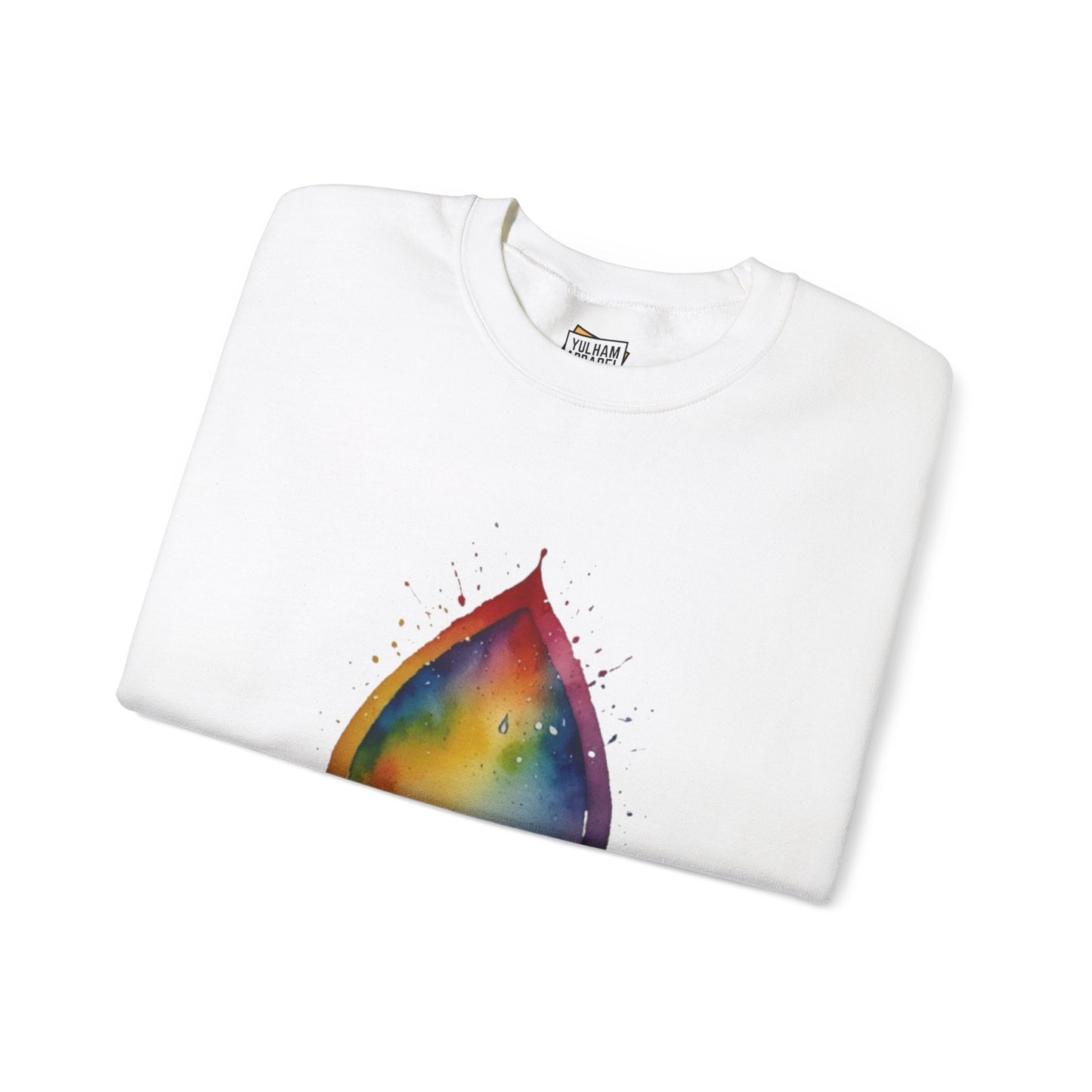 Colourful Watercolour Raindrop - Unisex Crewneck Sweatshirt