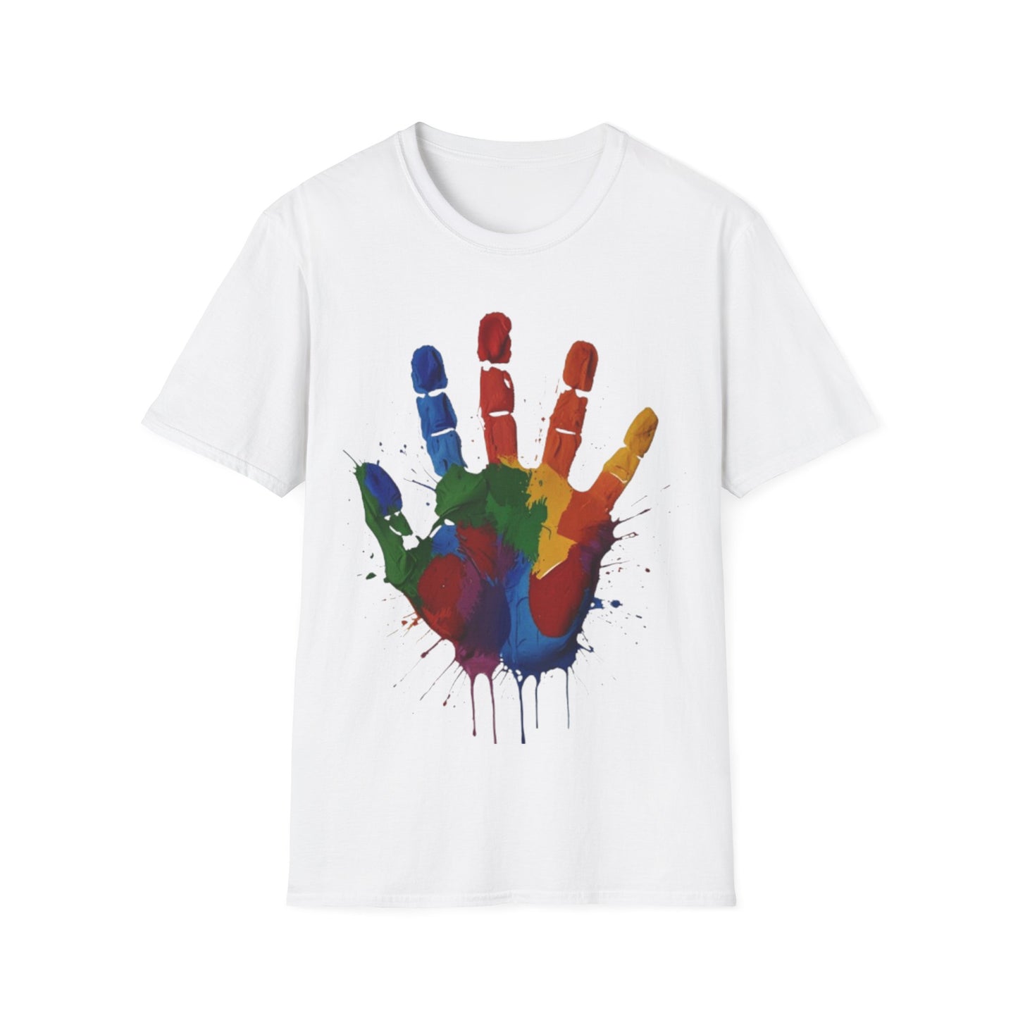 Colourful Messy Fingerprint - Unisex T-Shirt