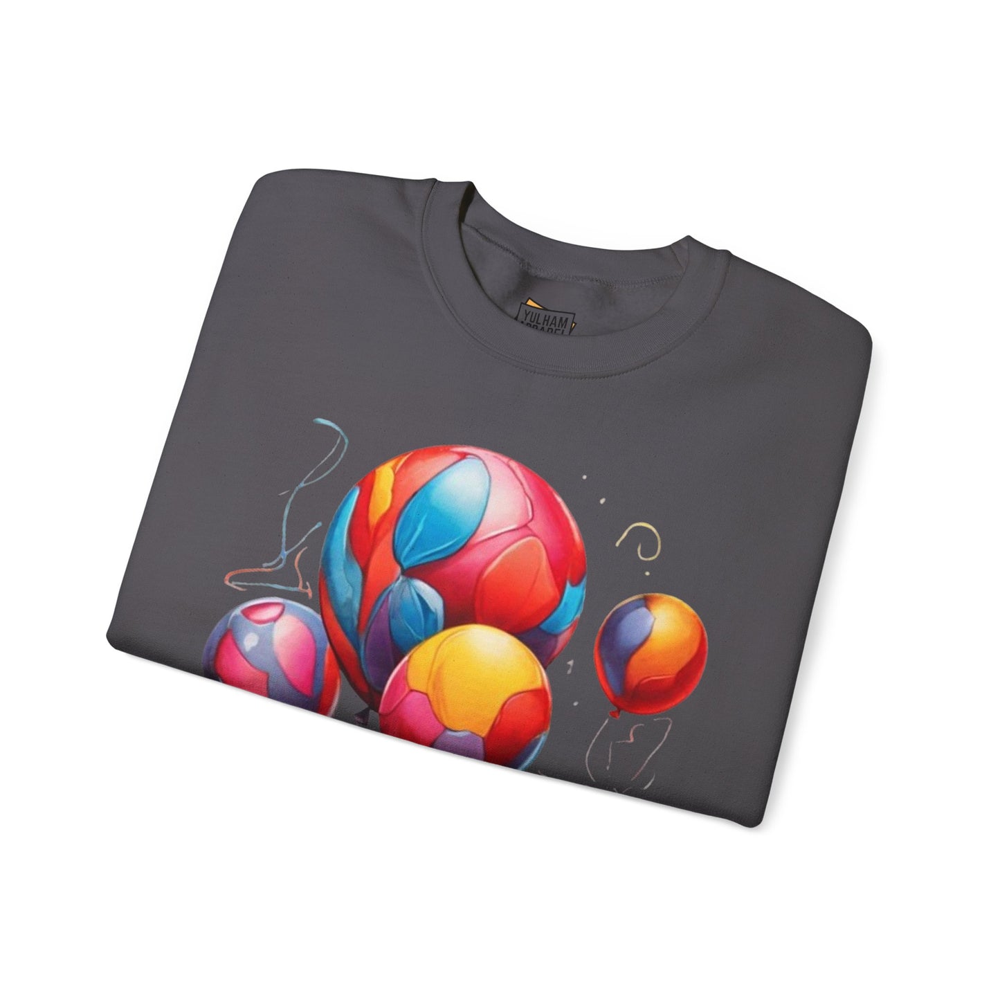 Colourful Messy Balloons - Unisex Crewneck Sweatshirt