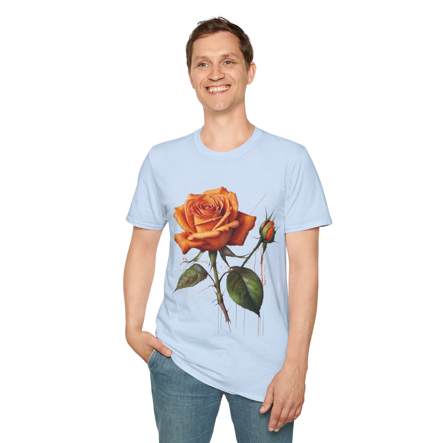 Messy Orange Rose - Unisex T-Shirt