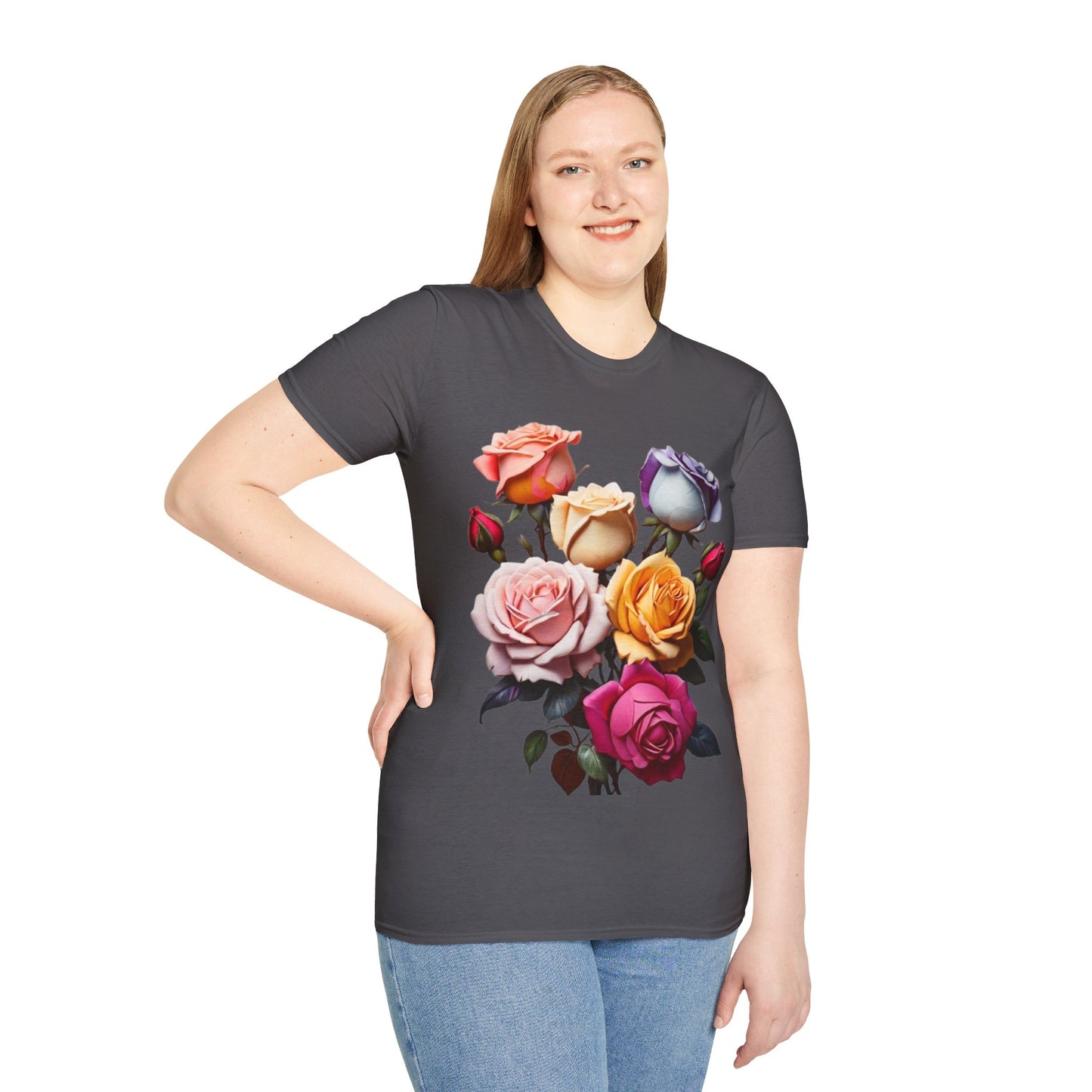 Multicoloured Roses - Unisex Long Sleeve T-Shirt