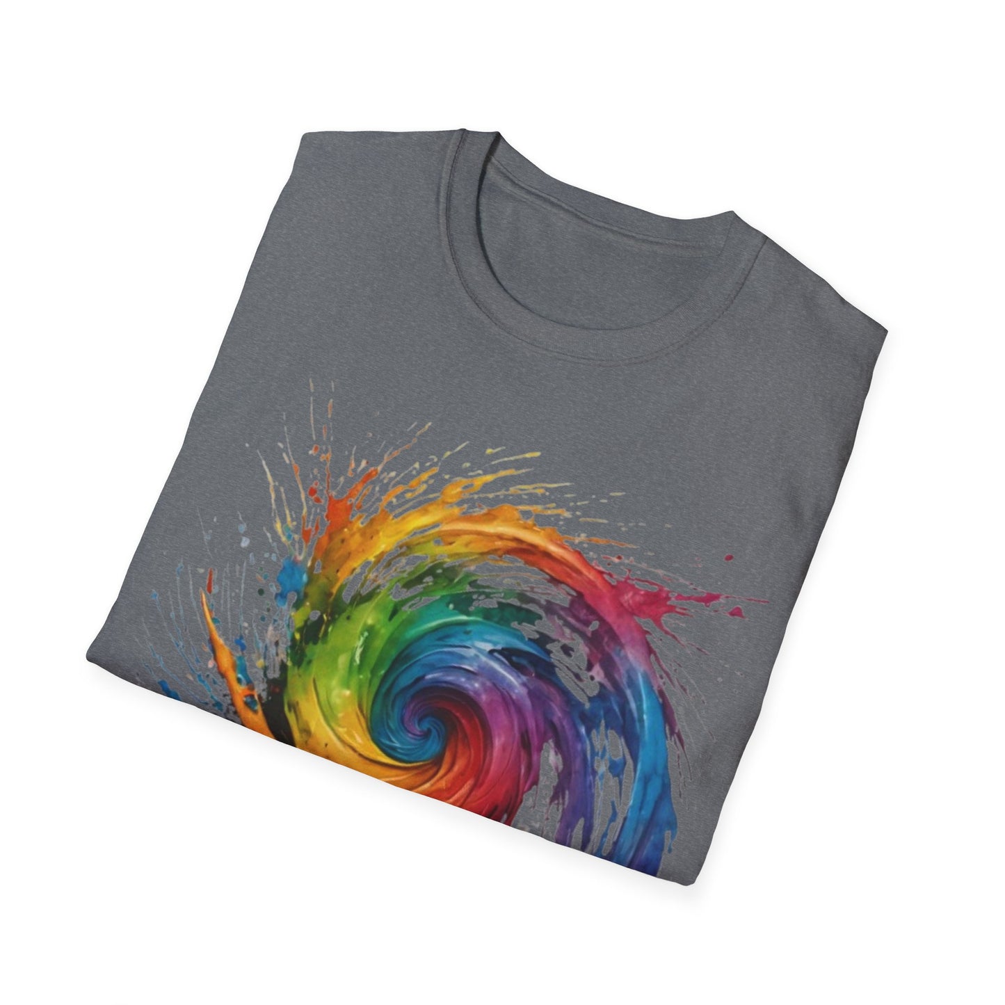 Colourful Messy Swirly Pattern - Unisex T-Shirt